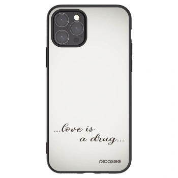 Picasee crna silikonska maskica za Apple iPhone 11 Pro - Love is a drug