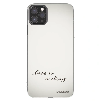 Picasee silikonska prozirna maskica za Apple iPhone 11 Pro Max - Love is a drug