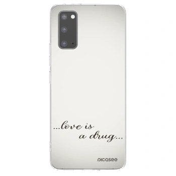 Picasee silikonska prozirna maskica za Samsung Galaxy S20 G980F - Love is a drug
