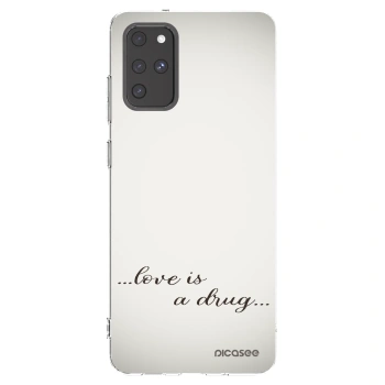 Picasee silikonska prozirna maskica za Samsung Galaxy S20+ G985F - Love is a drug