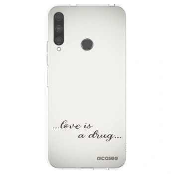 Picasee silikonska prozirna maskica za Huawei P40 Lite E - Love is a drug