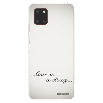 Picasee silikonska prozirna maskica za Samsung Galaxy Note 10 Lite N770F - Love is a drug