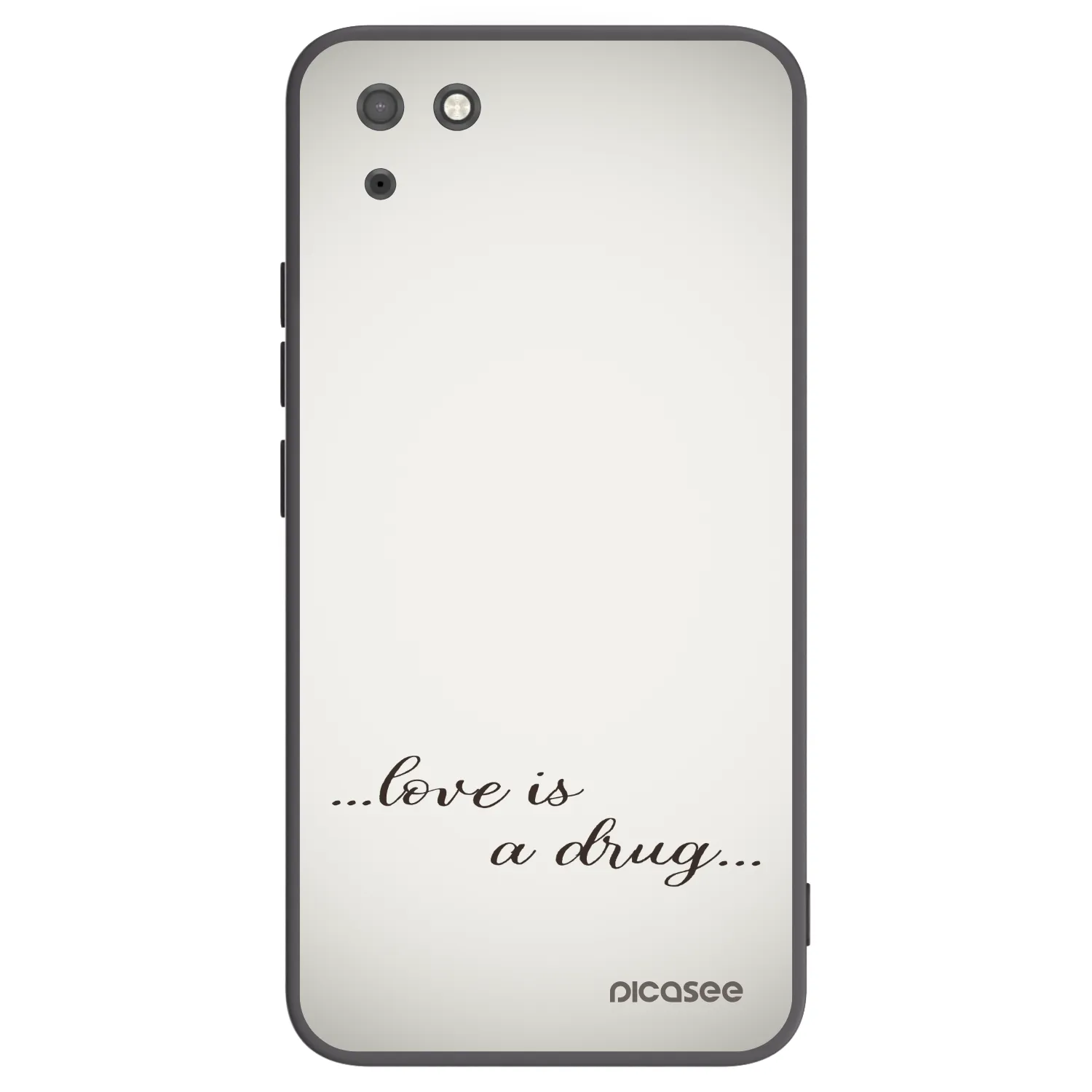 Picasee crna silikonska maskica za Huawei Y5P - Love is a drug