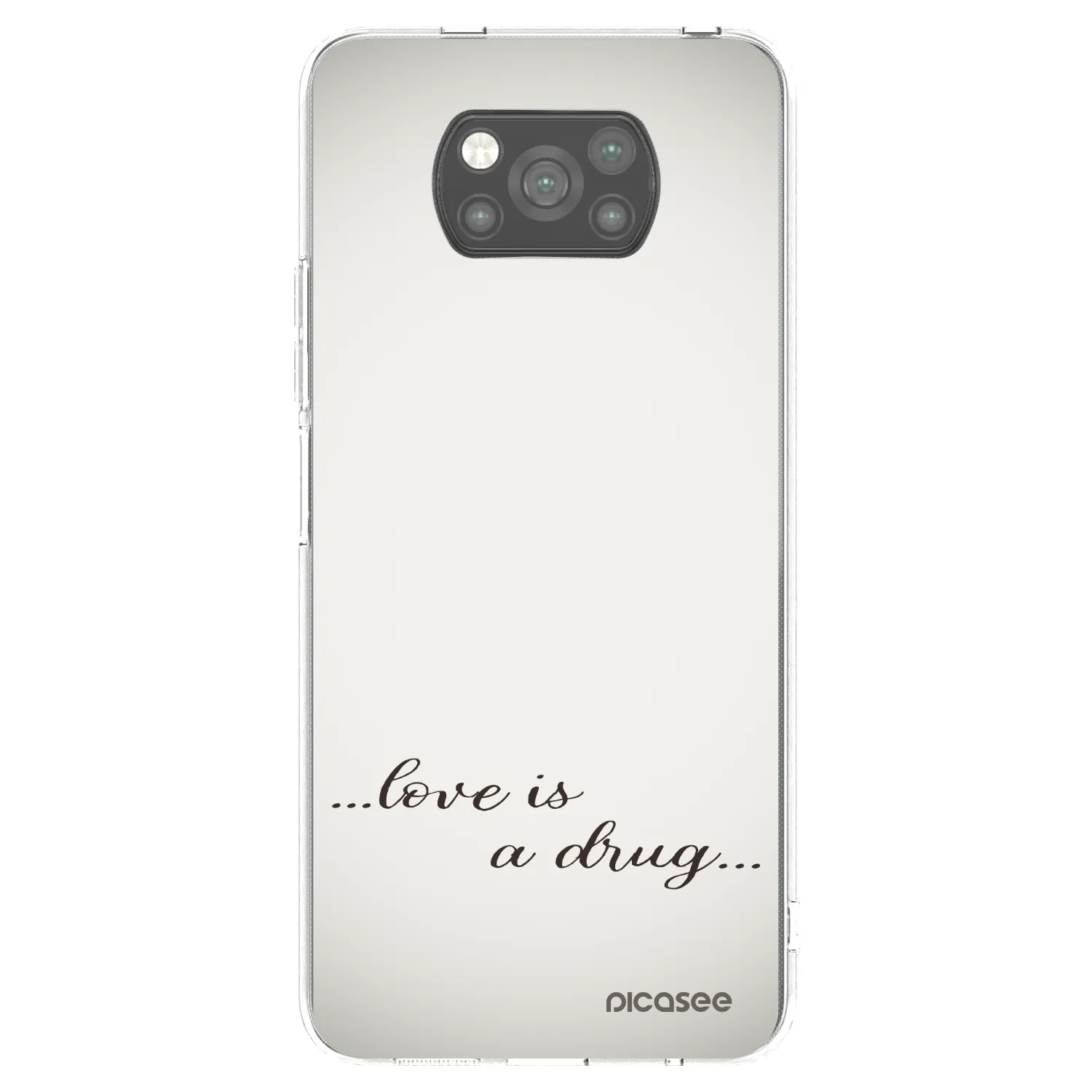 Picasee crna silikonska maskica za Xiaomi Poco X3 - Love is a drug