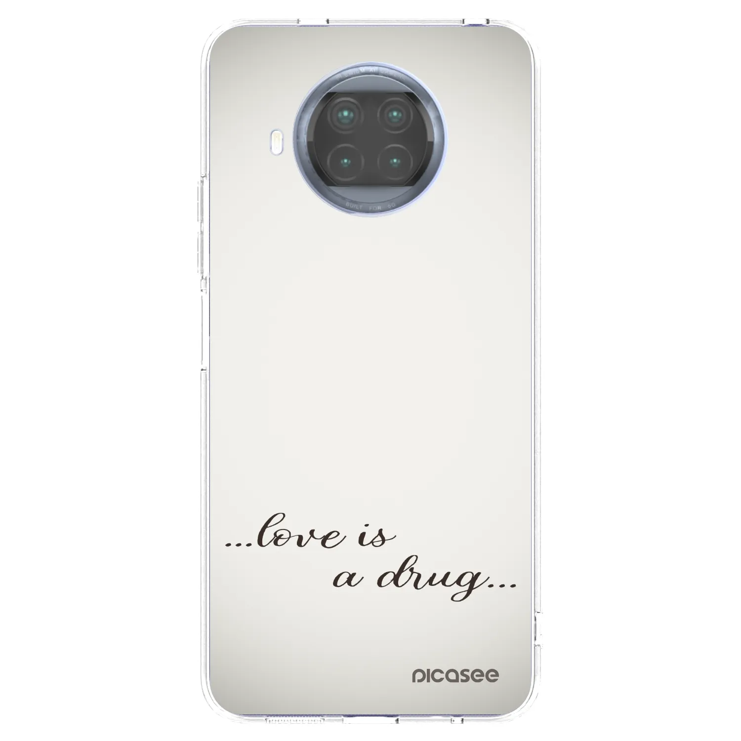 Picasee silikonska prozirna maskica za Xiaomi Mi 10T Lite - Love is a drug