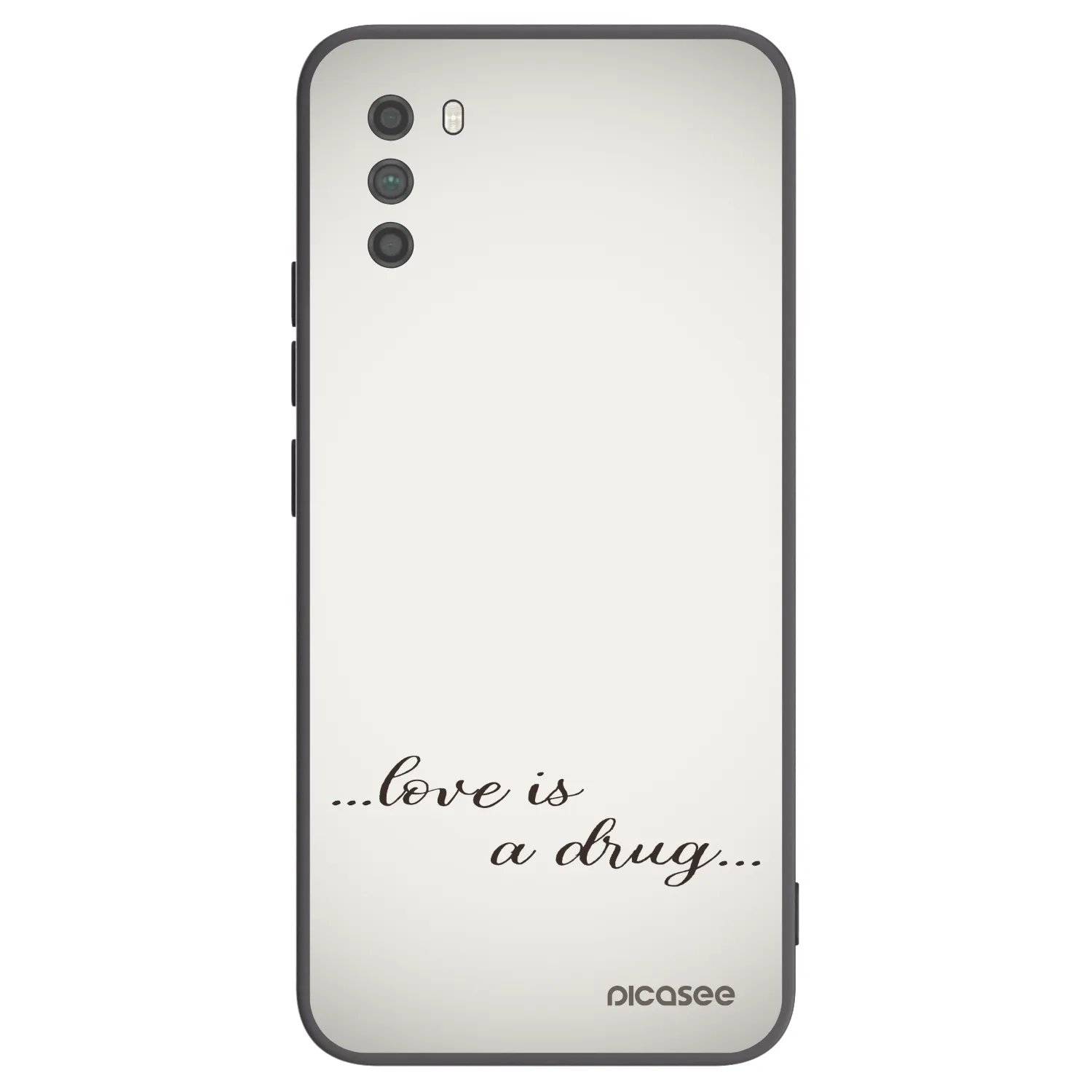 Picasee crna silikonska maskica za Xiaomi Poco M3 - Love is a drug