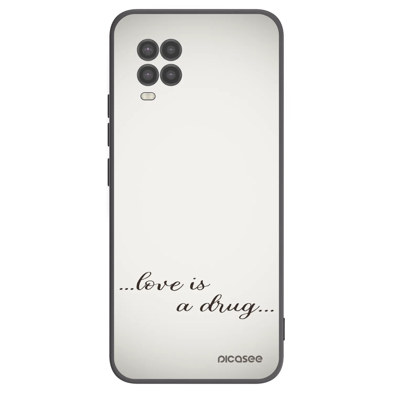 Picasee crna silikonska maskica za Xiaomi Mi 10 Lite - Love is a drug