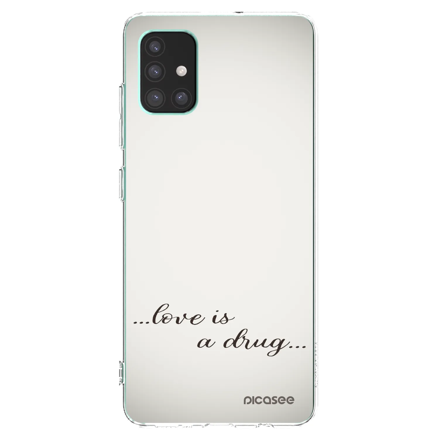 Picasee silikonska prozirna maskica za Samsung Galaxy M51 M515F - Love is a drug
