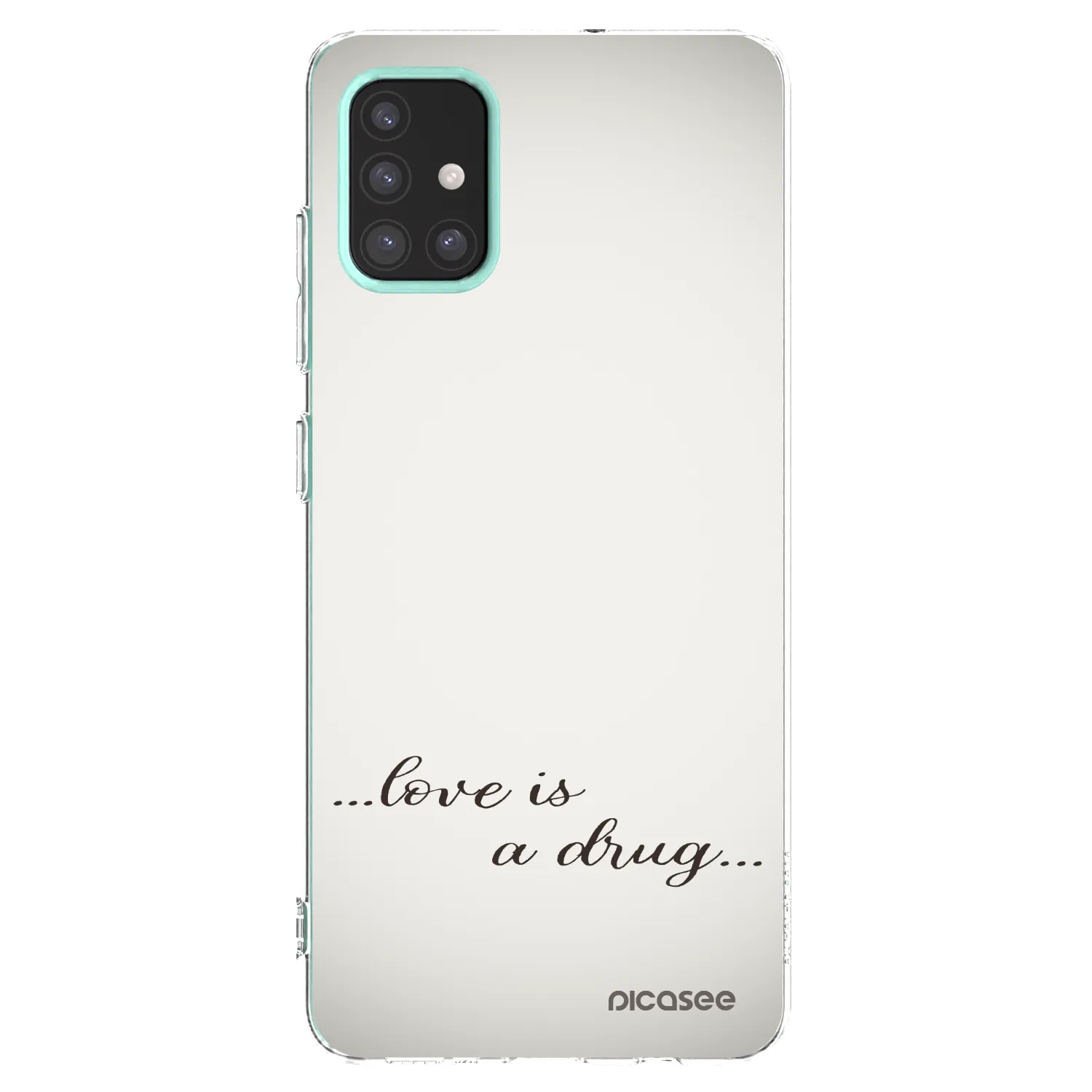 Picasee silikonska prozirna maskica za Samsung Galaxy M31s - Love is a drug