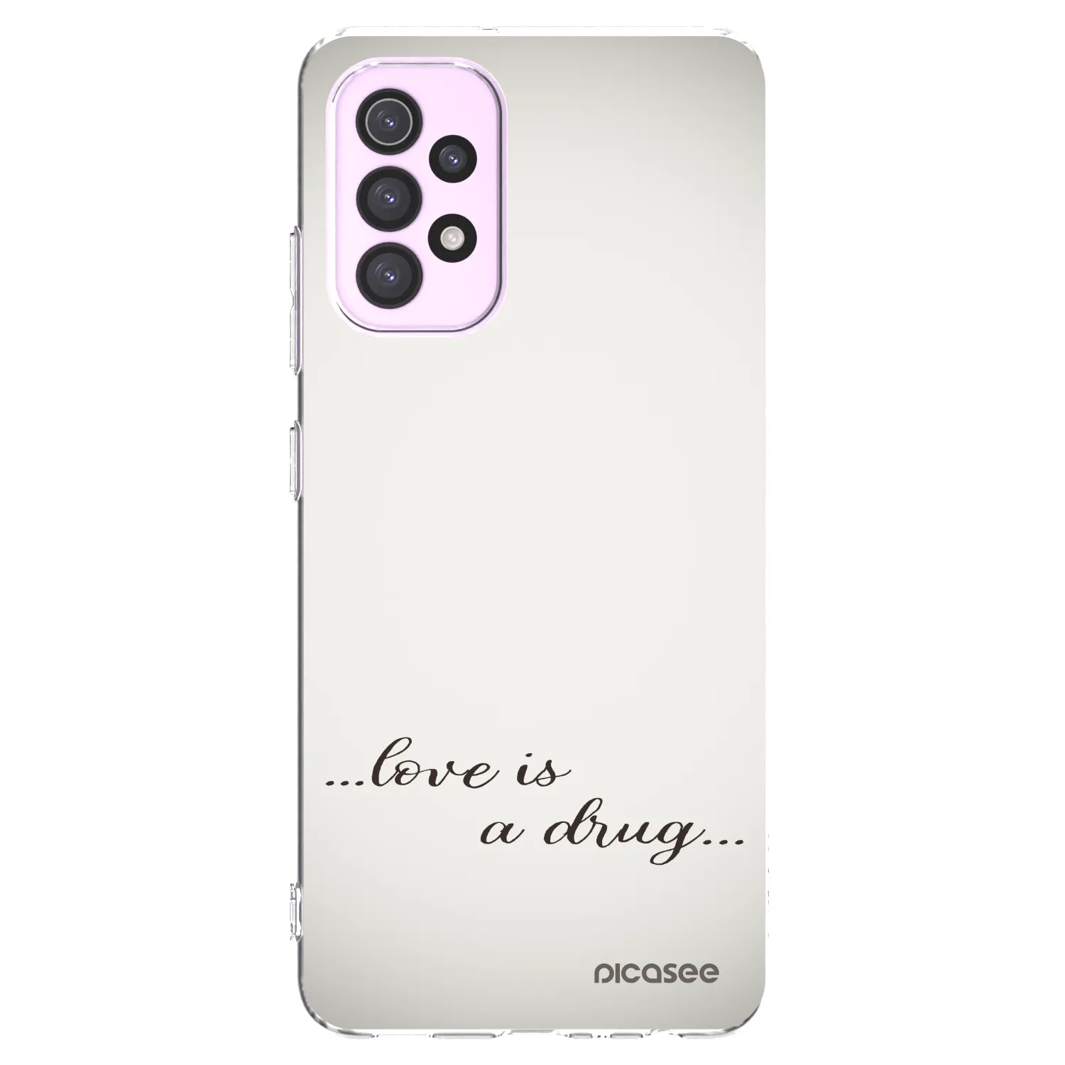 Picasee silikonska prozirna maskica za Samsung Galaxy A32 5G A326B - Love is a drug