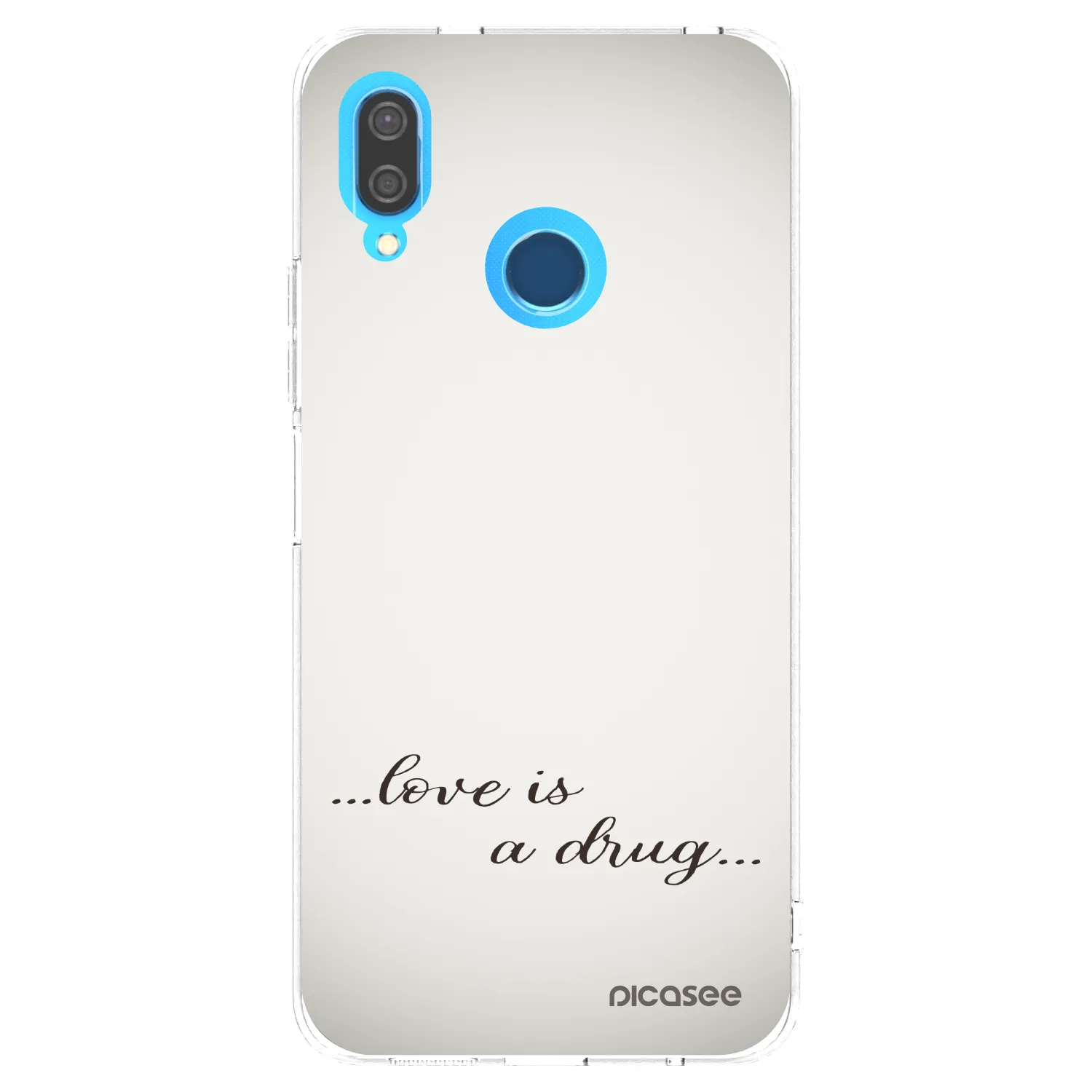 Picasee silikonska prozirna maskica za Huawei P20 Lite - Love is a drug