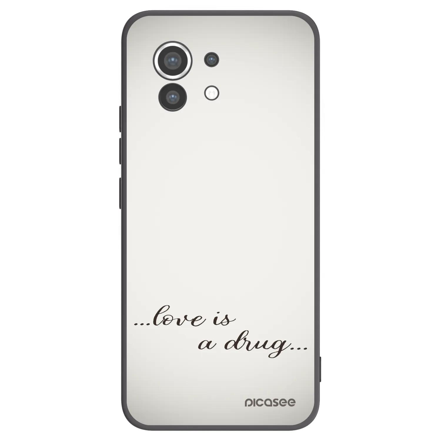Picasee crna silikonska maskica za Xiaomi Mi 11 - Love is a drug