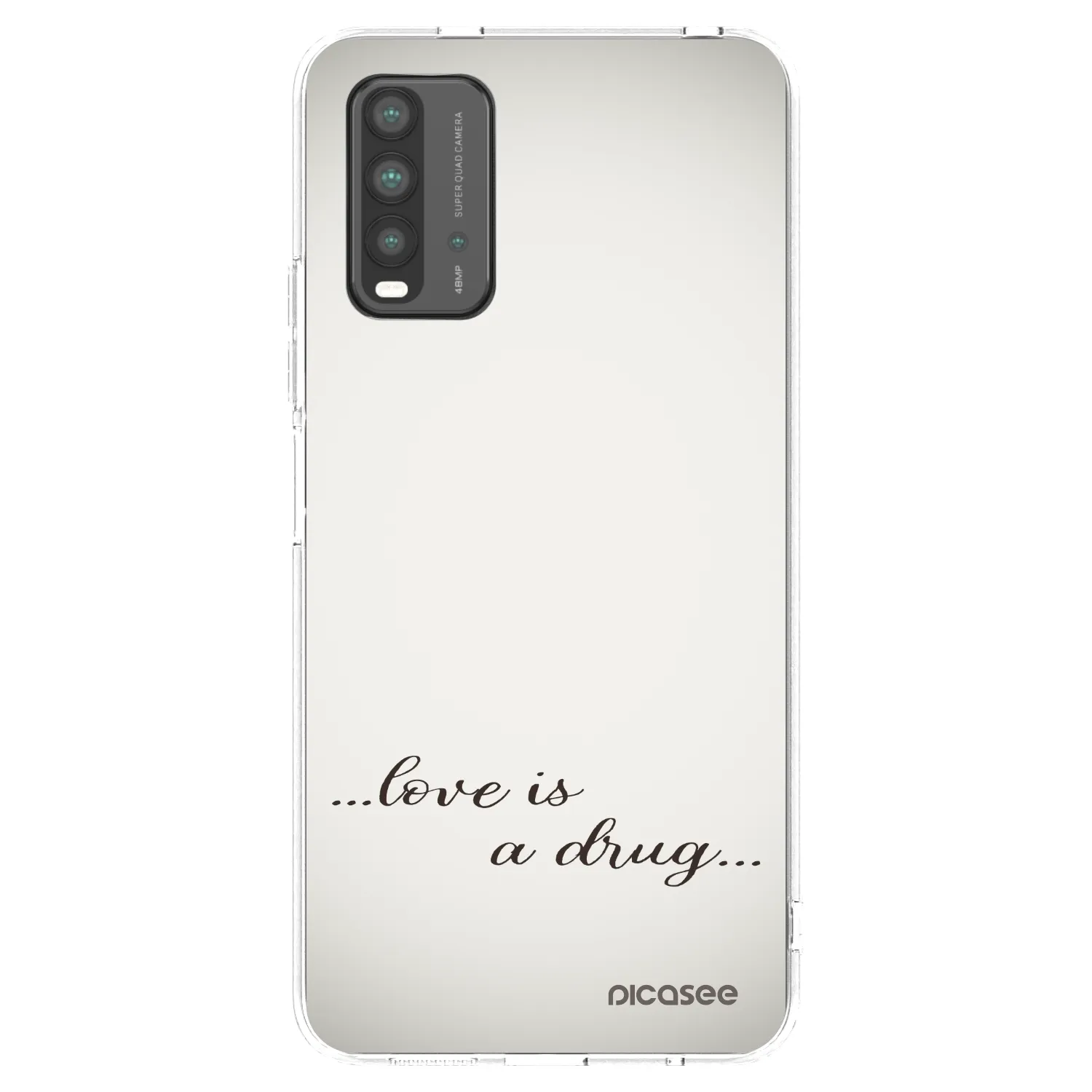 Picasee silikonska prozirna maskica za Xiaomi Redmi 9T - Love is a drug