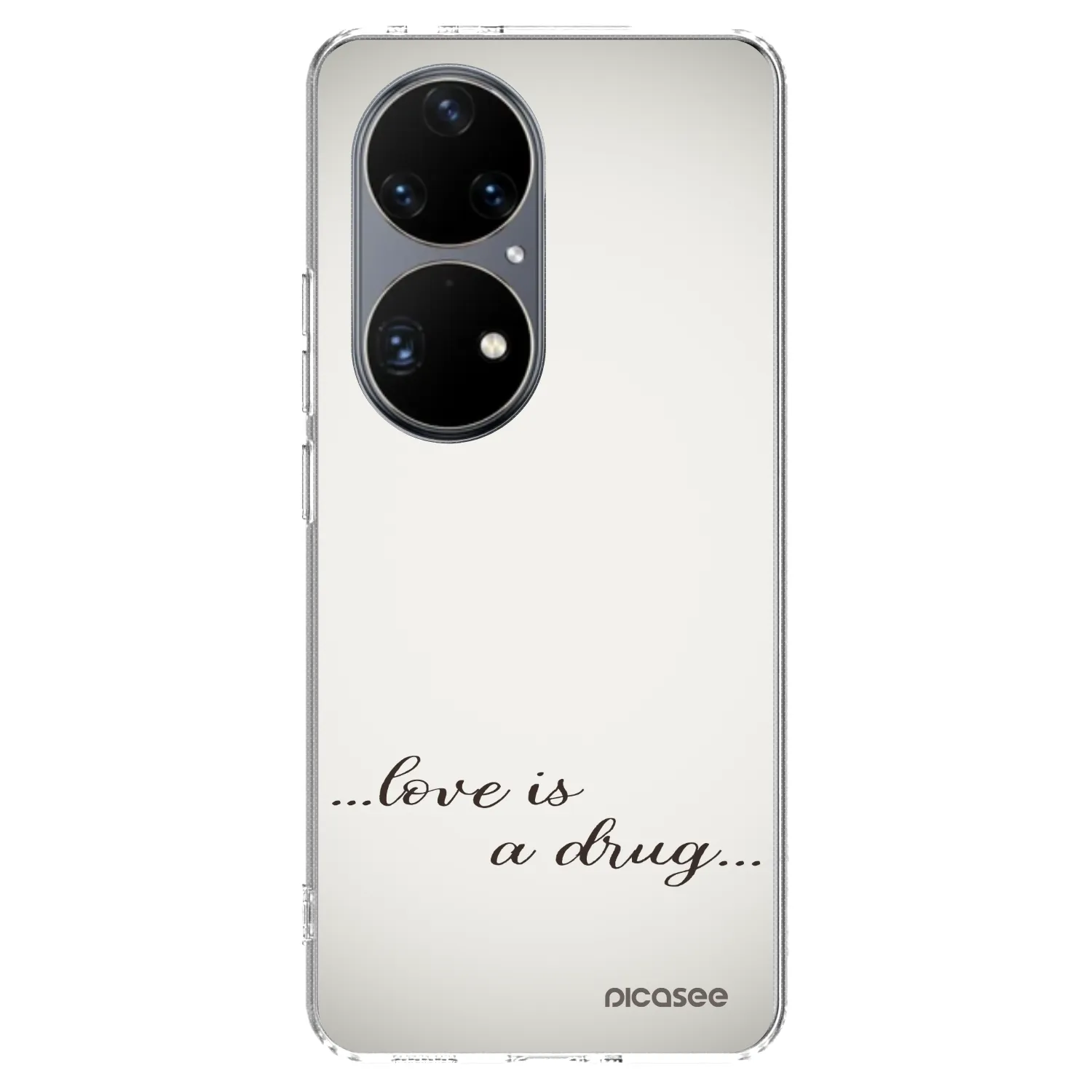 Picasee silikonska prozirna maskica za Huawei P50 - Love is a drug