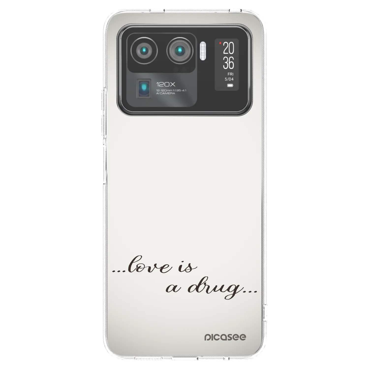 Picasee silikonska prozirna maskica za Xiaomi Mi 11 Ultra - Love is a drug