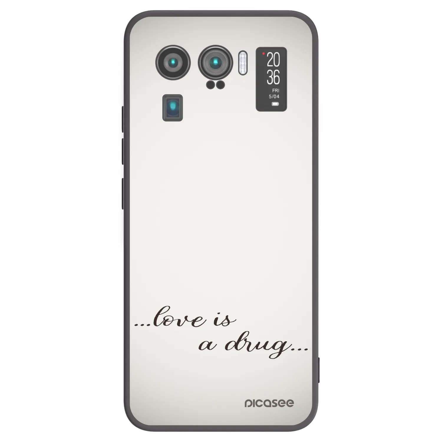 Picasee crna silikonska maskica za Xiaomi Mi 11 Ultra - Love is a drug