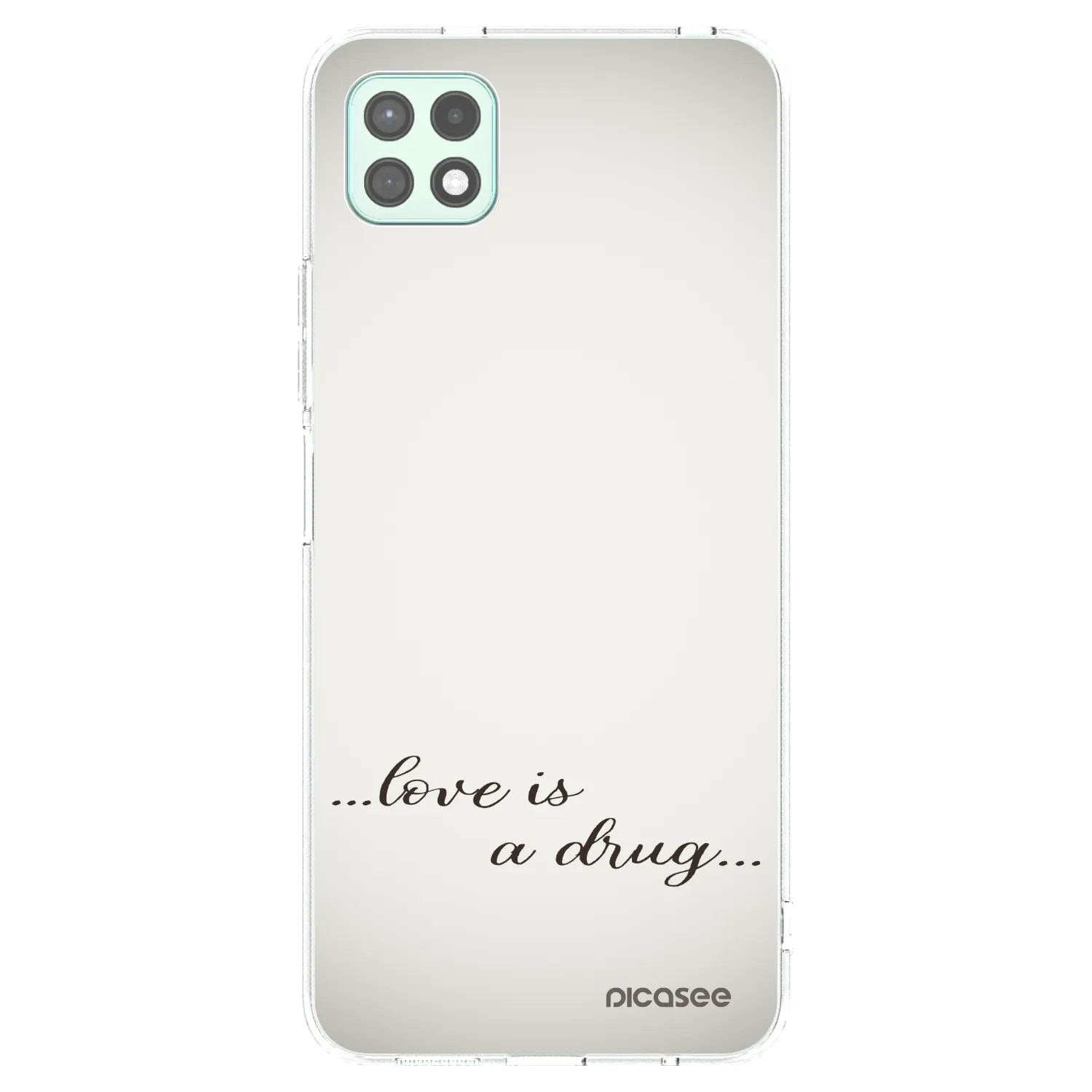 Picasee silikonska prozirna maskica za Samsung Galaxy A22 A226B 5G - Love is a drug