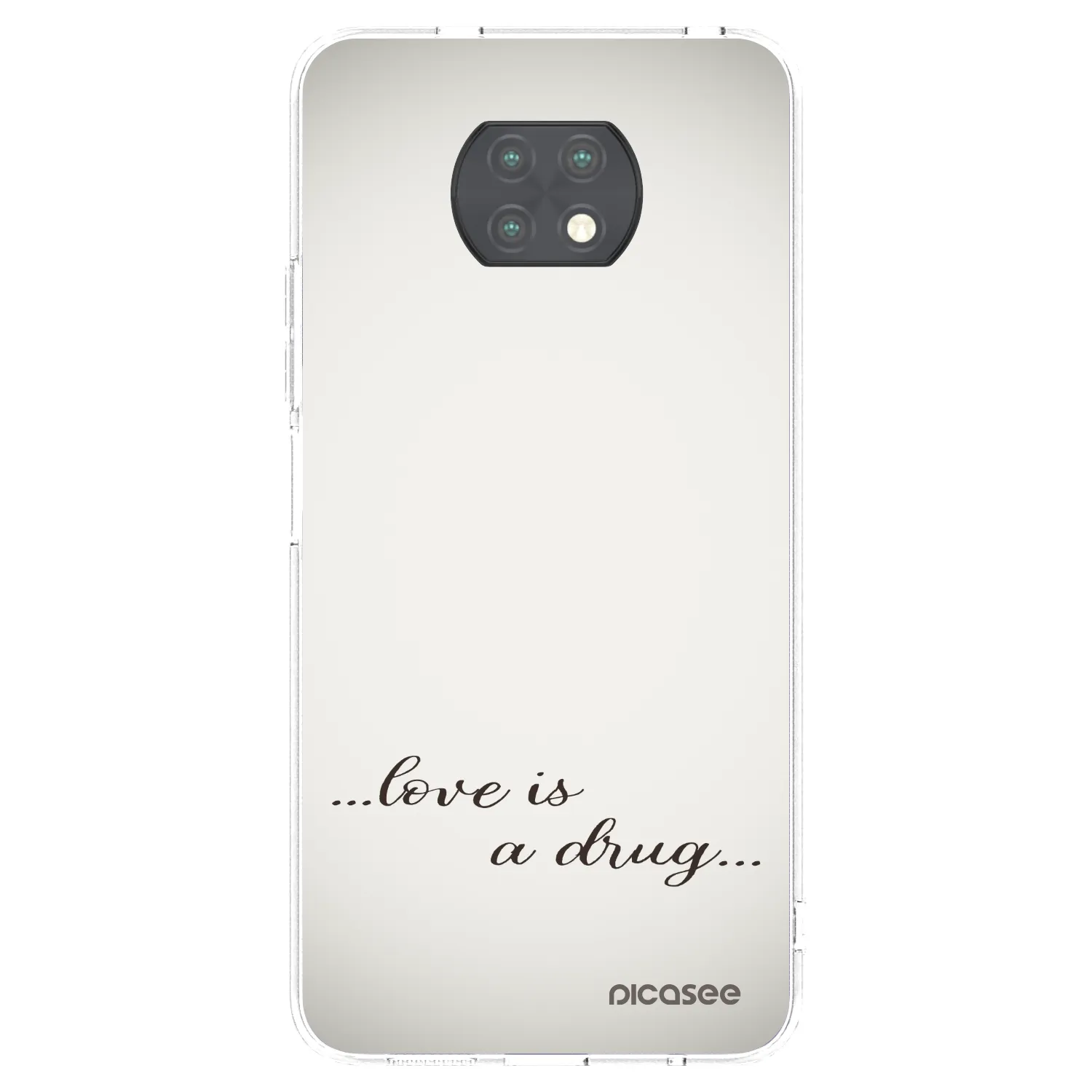 Picasee silikonska prozirna maskica za Xiaomi Redmi Note 9T - Love is a drug