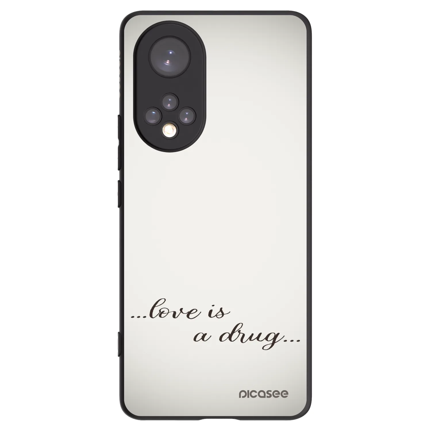 Picasee crna silikonska maskica za Huawei Nova 9 - Love is a drug