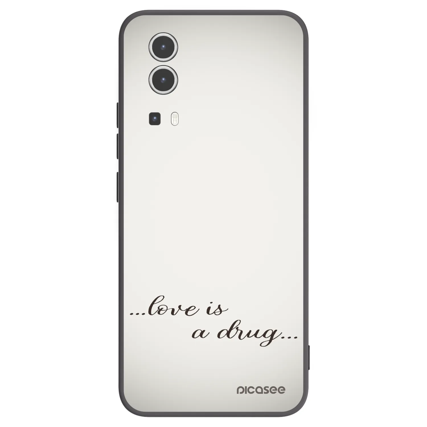 Picasee crna silikonska maskica za Vivo Y72 5G - Love is a drug