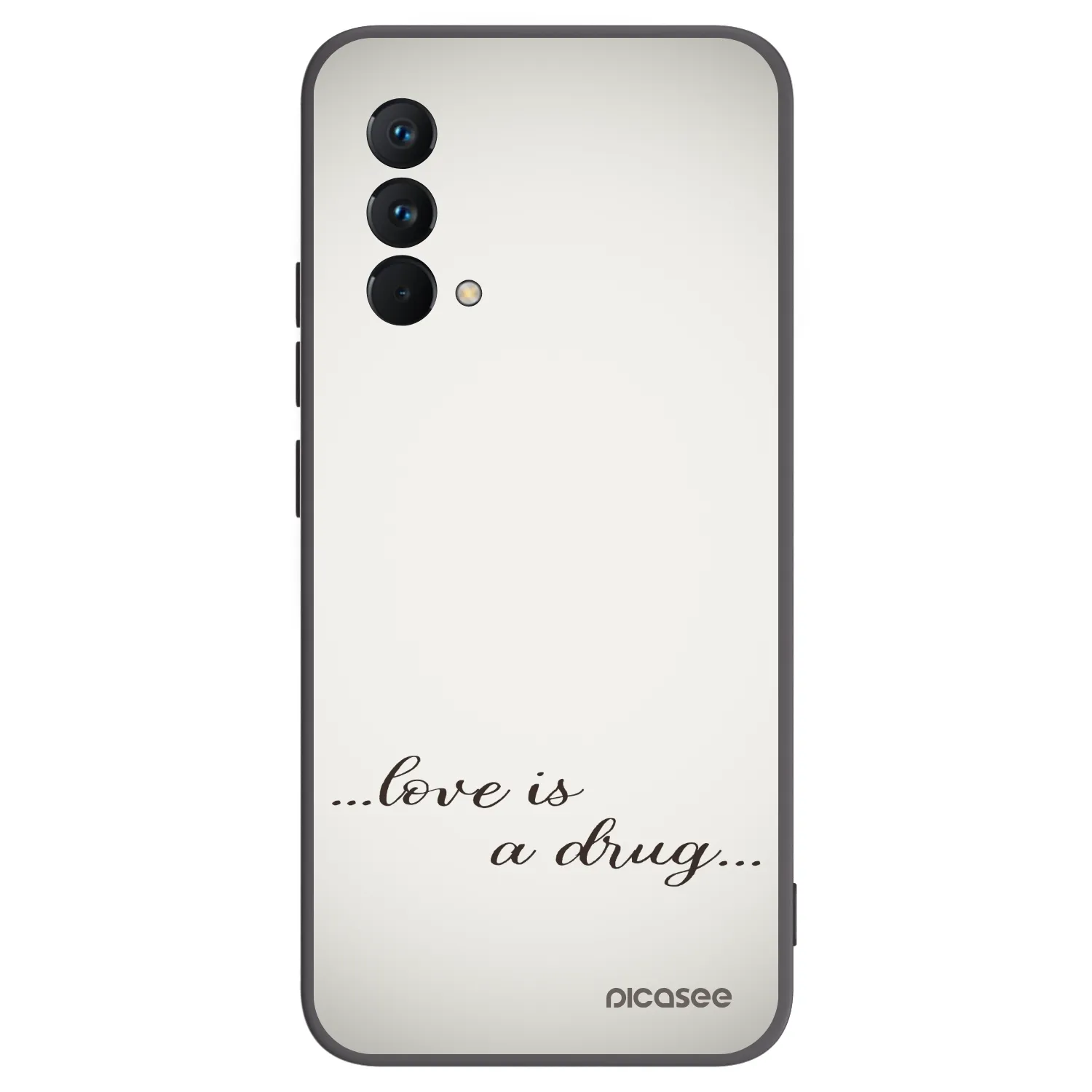 Picasee crna silikonska maskica za Realme GT Master Edition 5G - Love is a drug