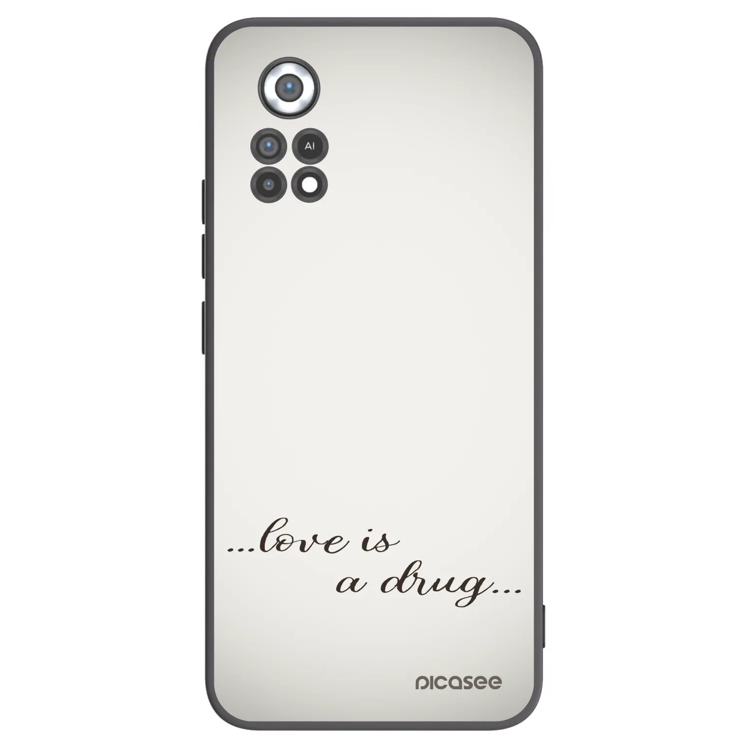 Picasee crna silikonska maskica za Xiaomi Poco X4 Pro 5G - Love is a drug