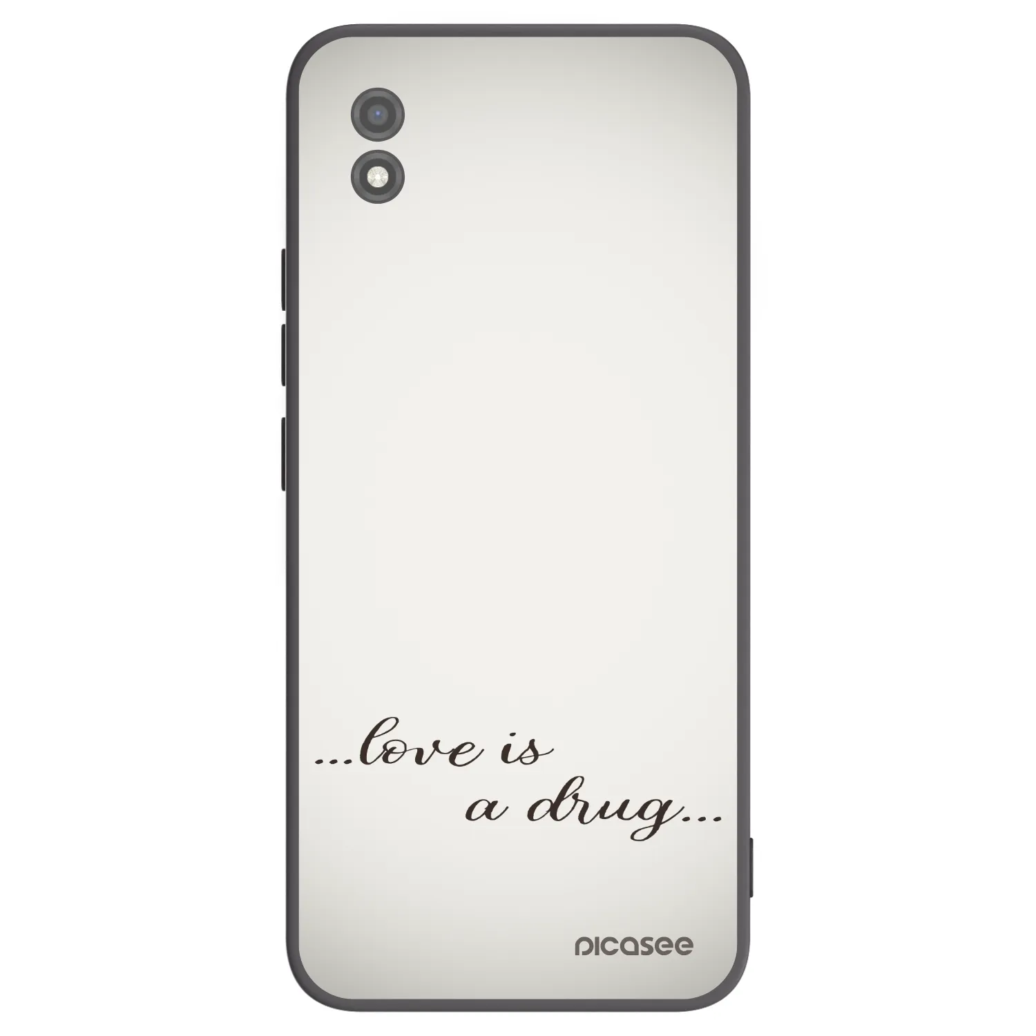 Picasee crna silikonska maskica za Realme C11 (2021) - Love is a drug