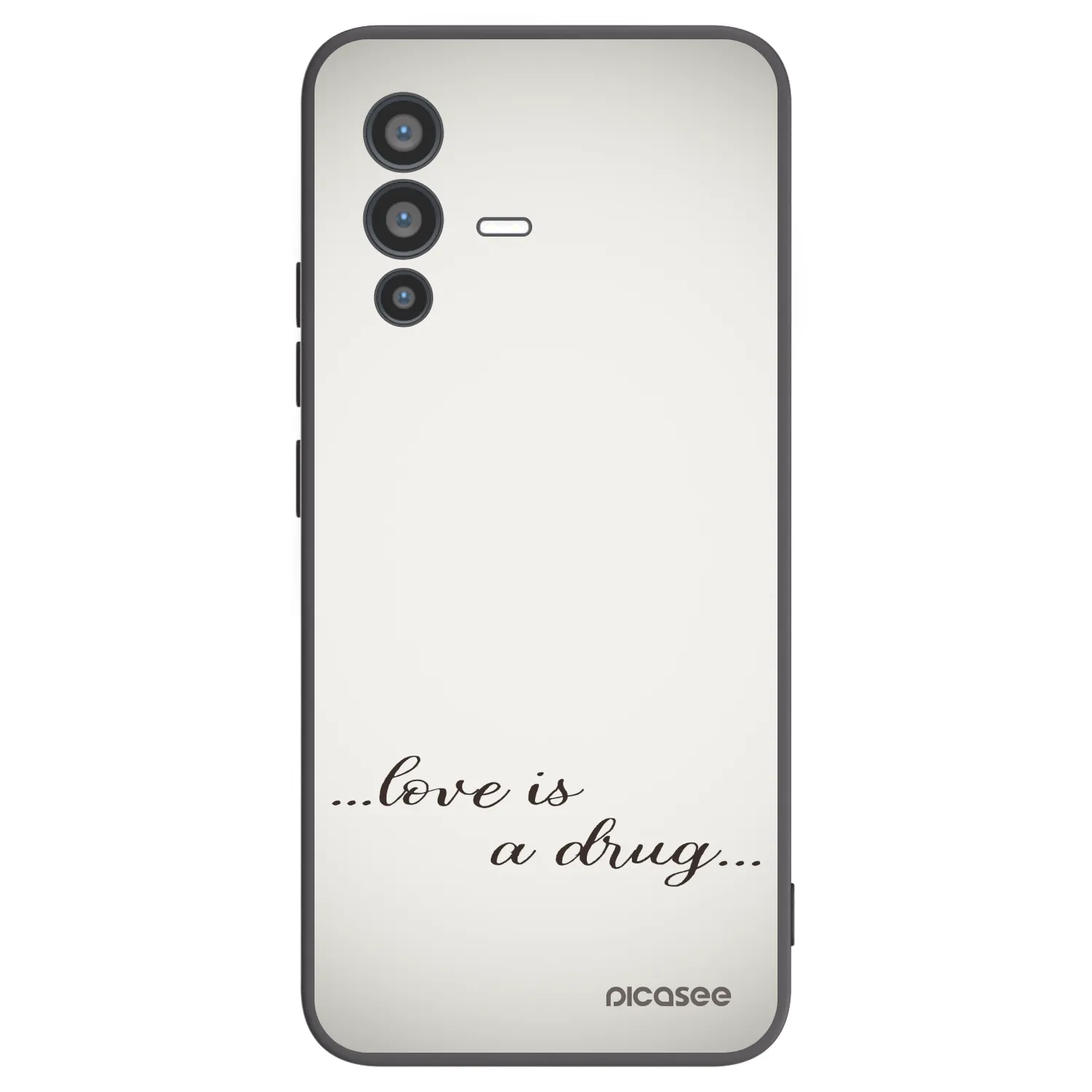 Picasee crna silikonska maskica za Vivo V23 5G - Love is a drug