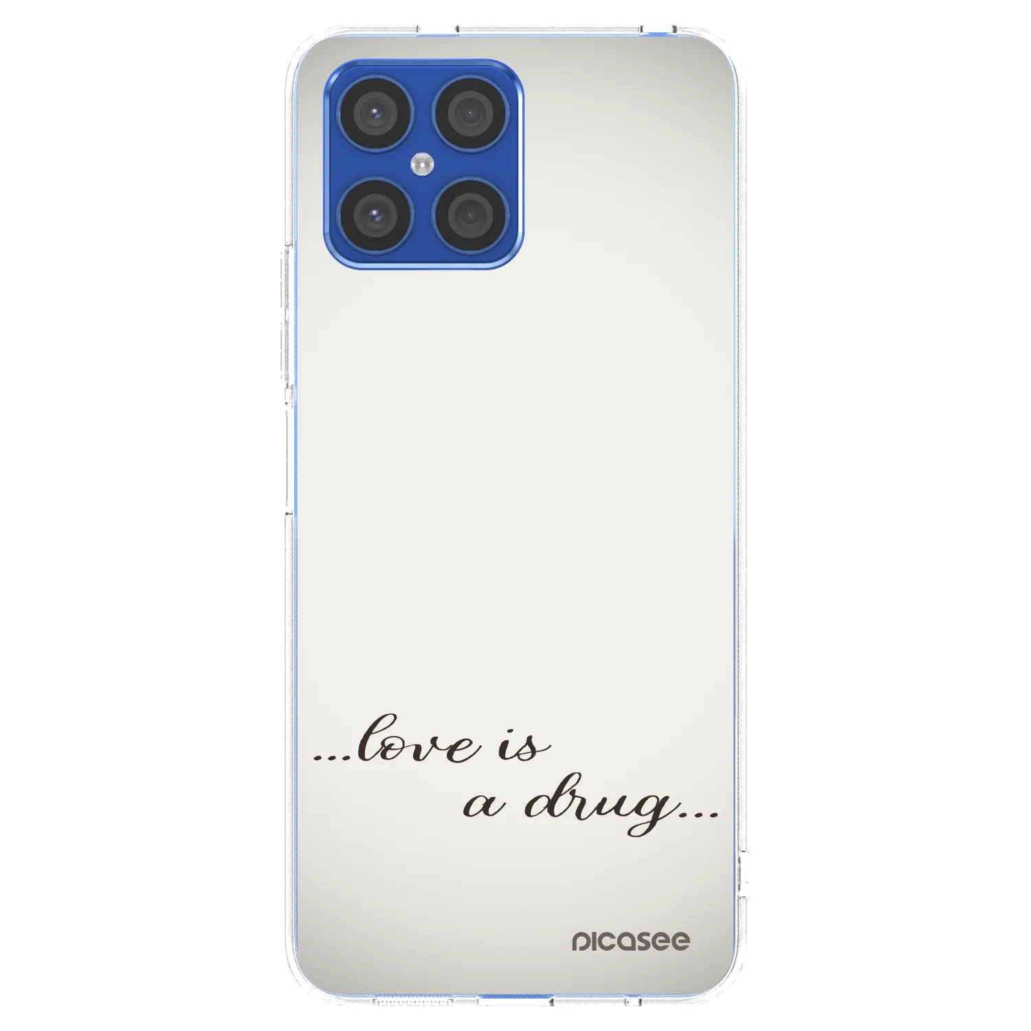 Picasee silikonska prozirna maskica za Honor X8 4G - Love is a drug