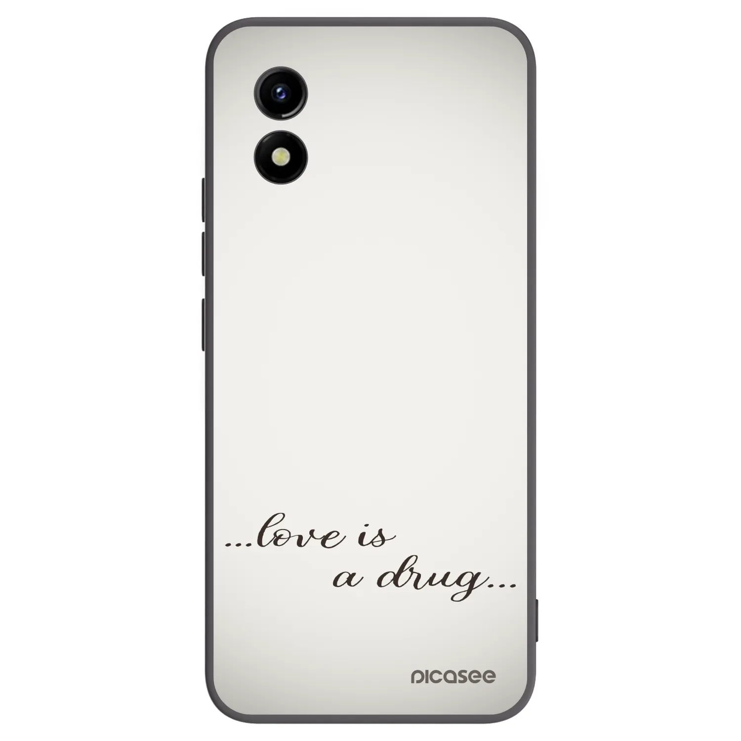 Picasee crna silikonska maskica za Vivo Y01 - Love is a drug