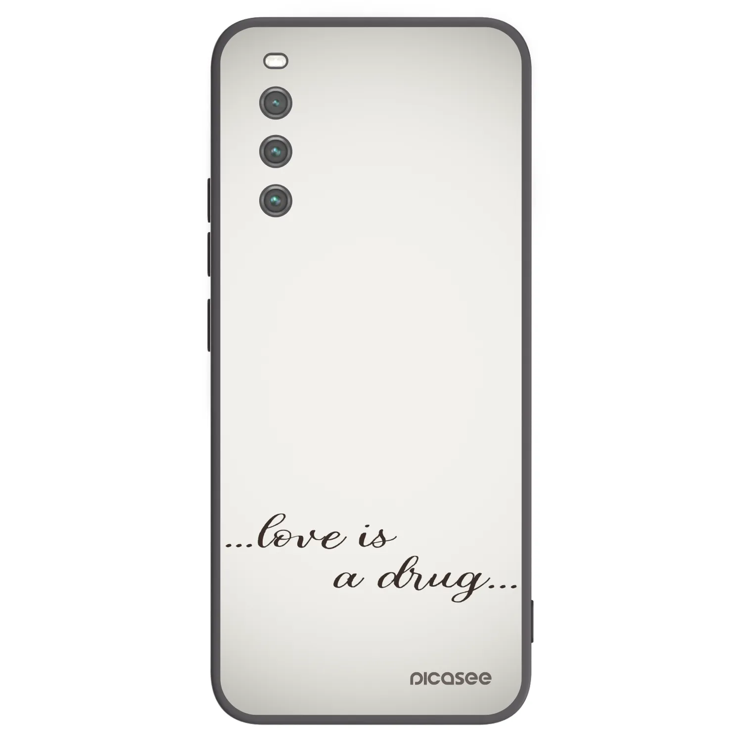 Picasee crna silikonska maskica za Sony Xperia 10 IV 5G - Love is a drug