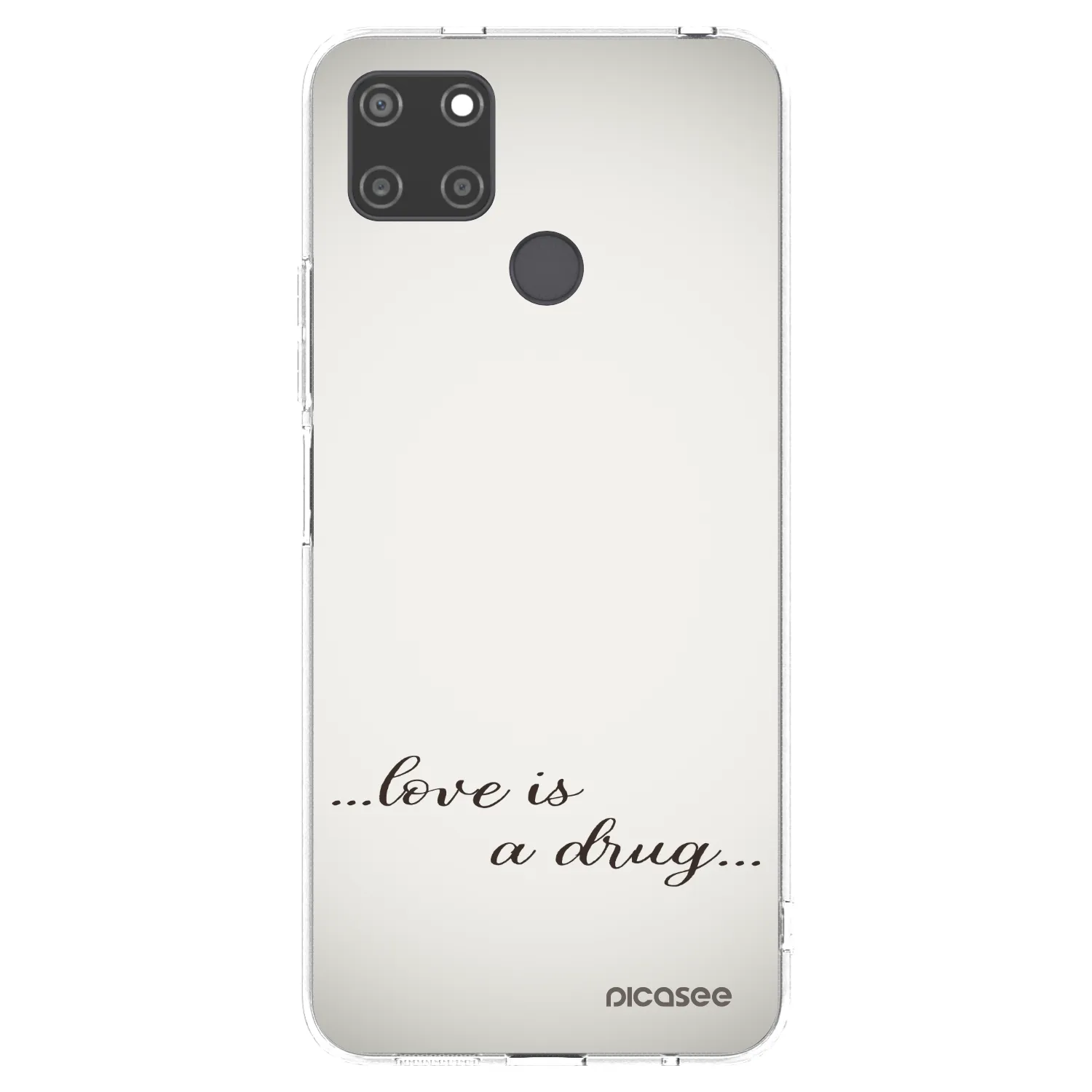Picasee silikonska prozirna maskica za Realme C21Y - Love is a drug