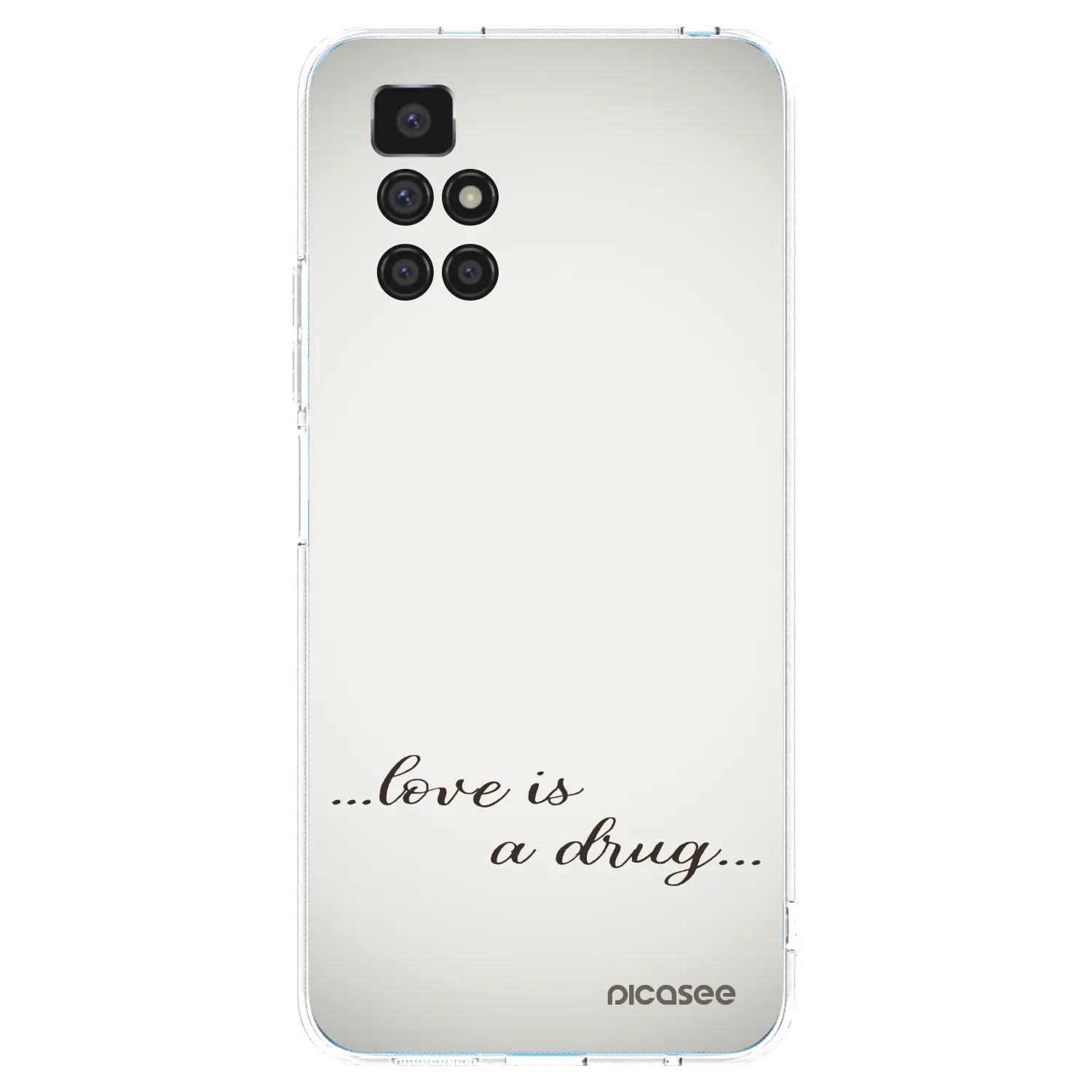 Picasee silikonska prozirna maskica za Xiaomi Redmi 10 (2022) - Love is a drug