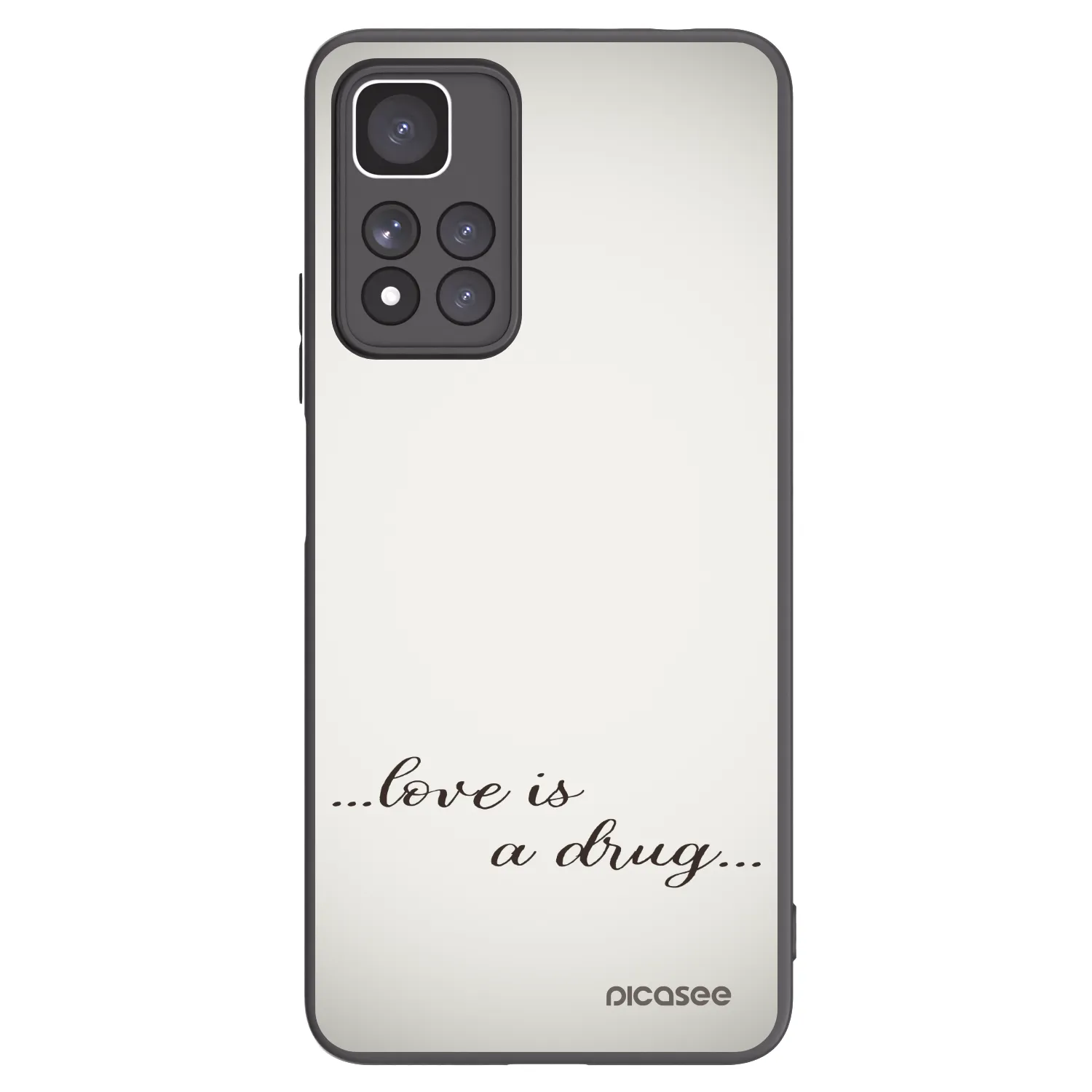 Picasee crna silikonska maskica za Xiaomi Redmi Note 11 Pro+ 5G - Love is a drug
