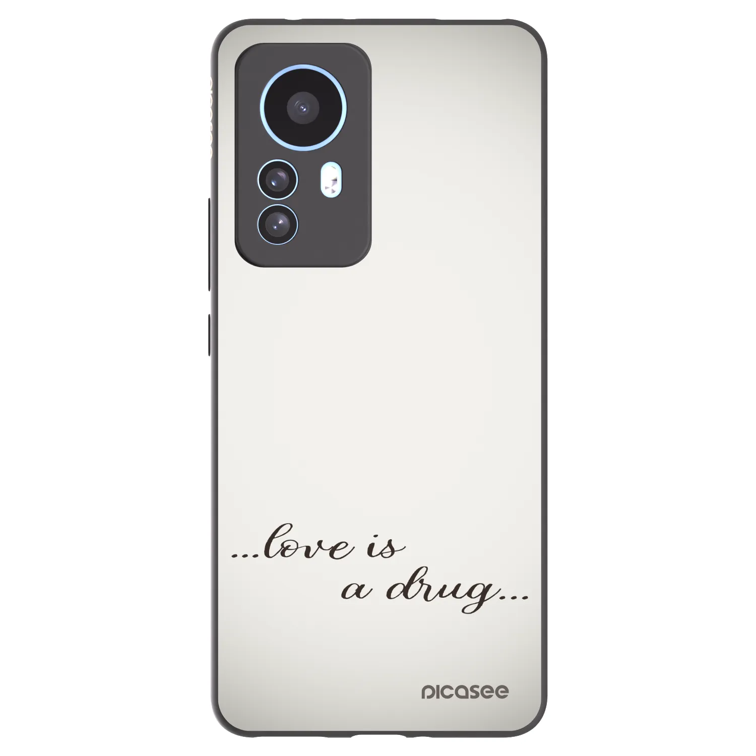 Picasee crna silikonska maskica za Xiaomi 12T Pro - Love is a drug
