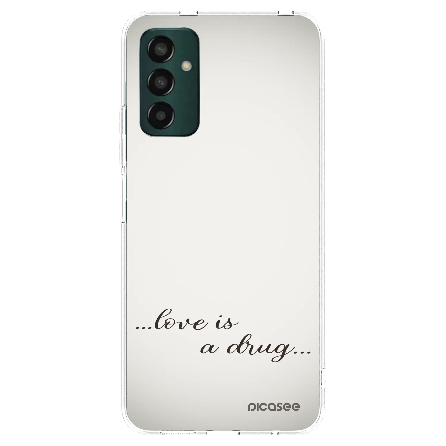 Picasee silikonska prozirna maskica za Samsung Galaxy M23 5G - Love is a drug