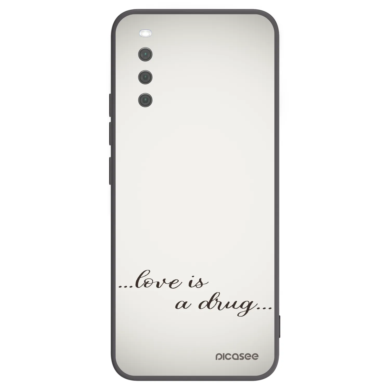 Picasee crna silikonska maskica za Sony Xperia 10 III - Love is a drug