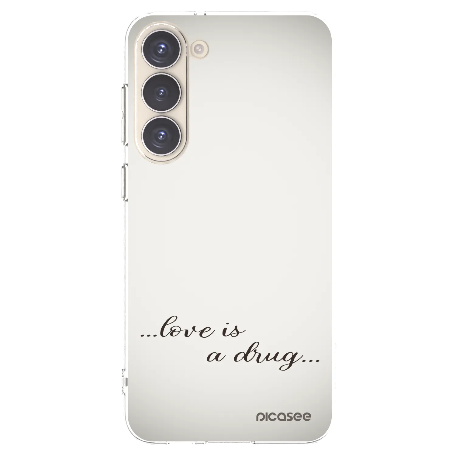 Picasee silikonska prozirna maskica za Samsung Galaxy S23+ 5G - Love is a drug