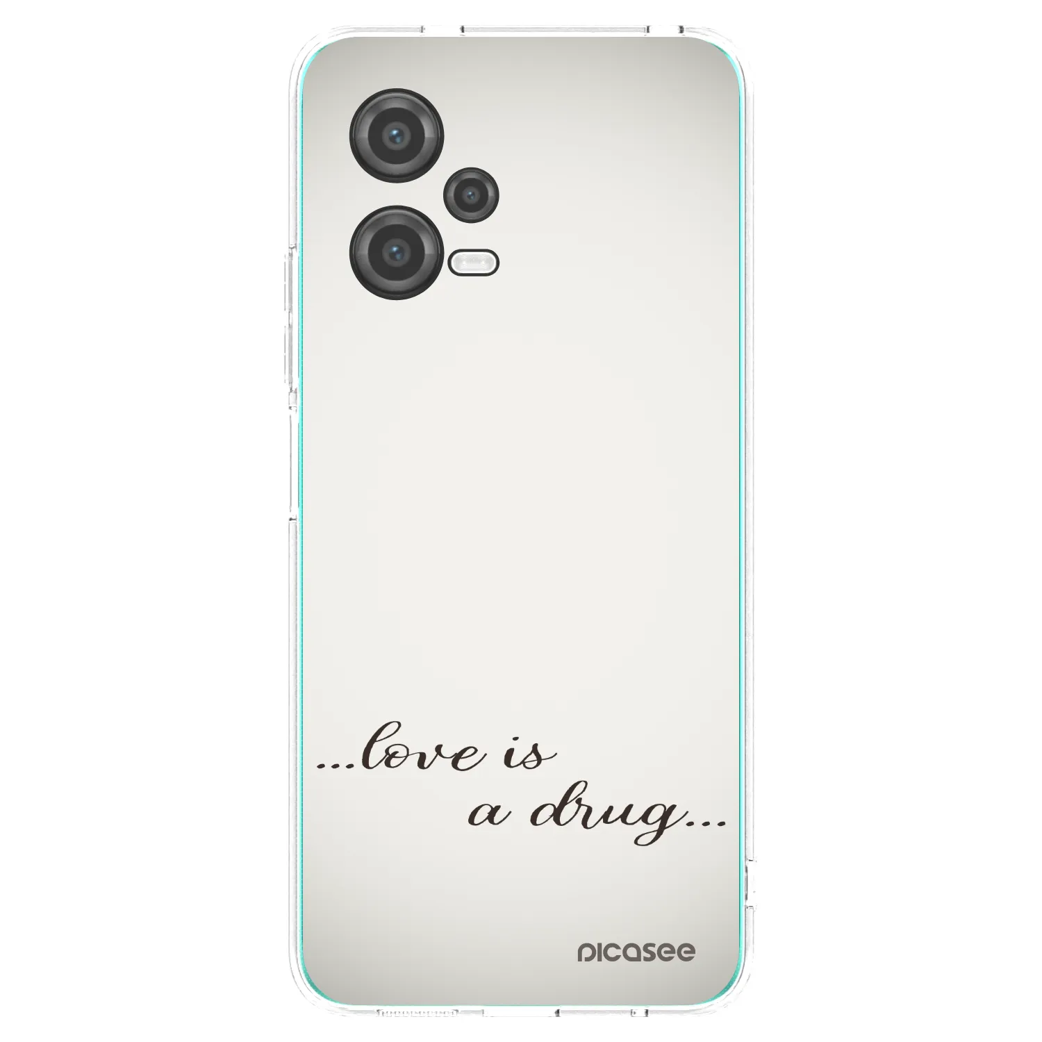 Picasee silikonska prozirna maskica za Xiaomi Poco X5 - Love is a drug
