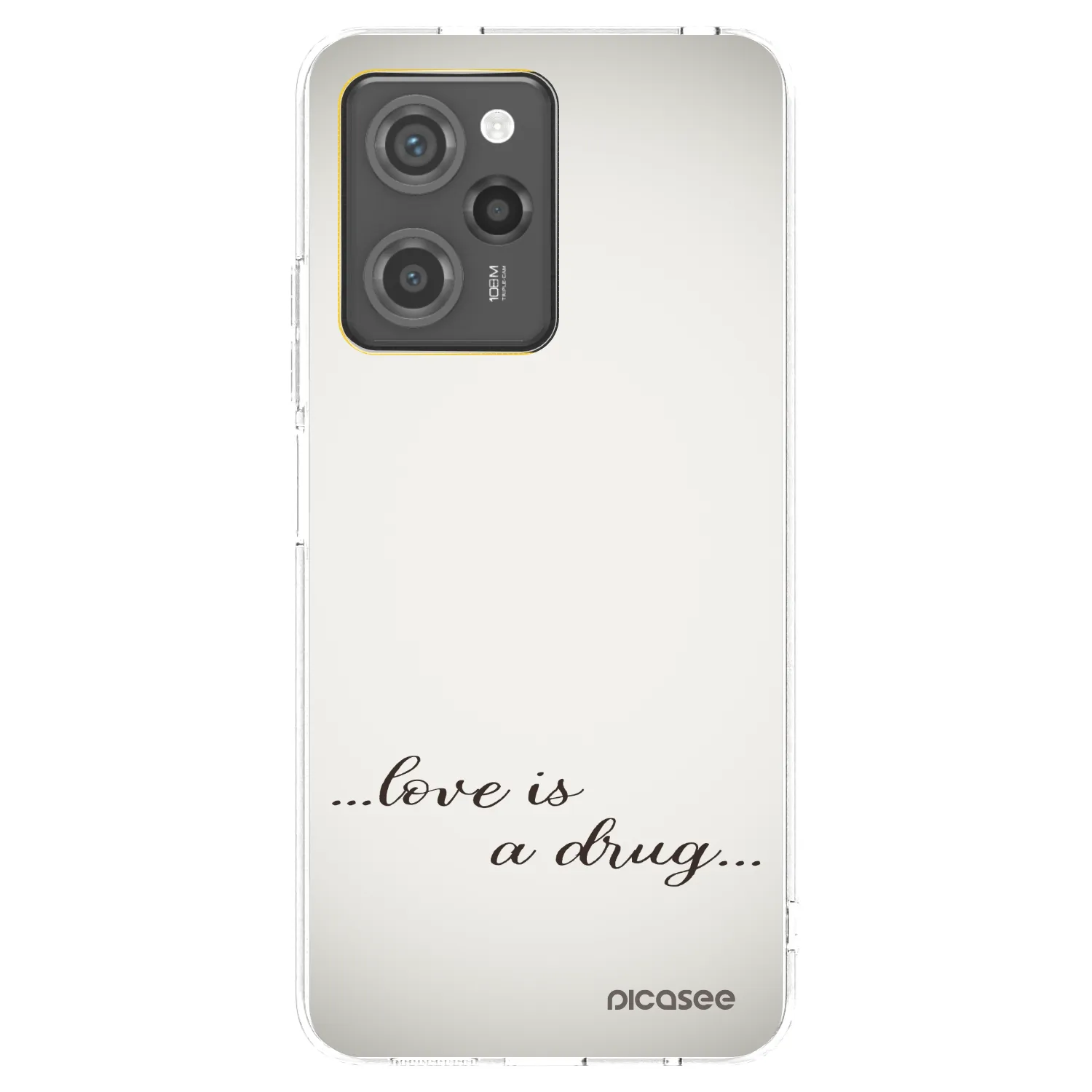 Picasee silikonska prozirna maskica za Xiaomi Poco X5 Pro - Love is a drug