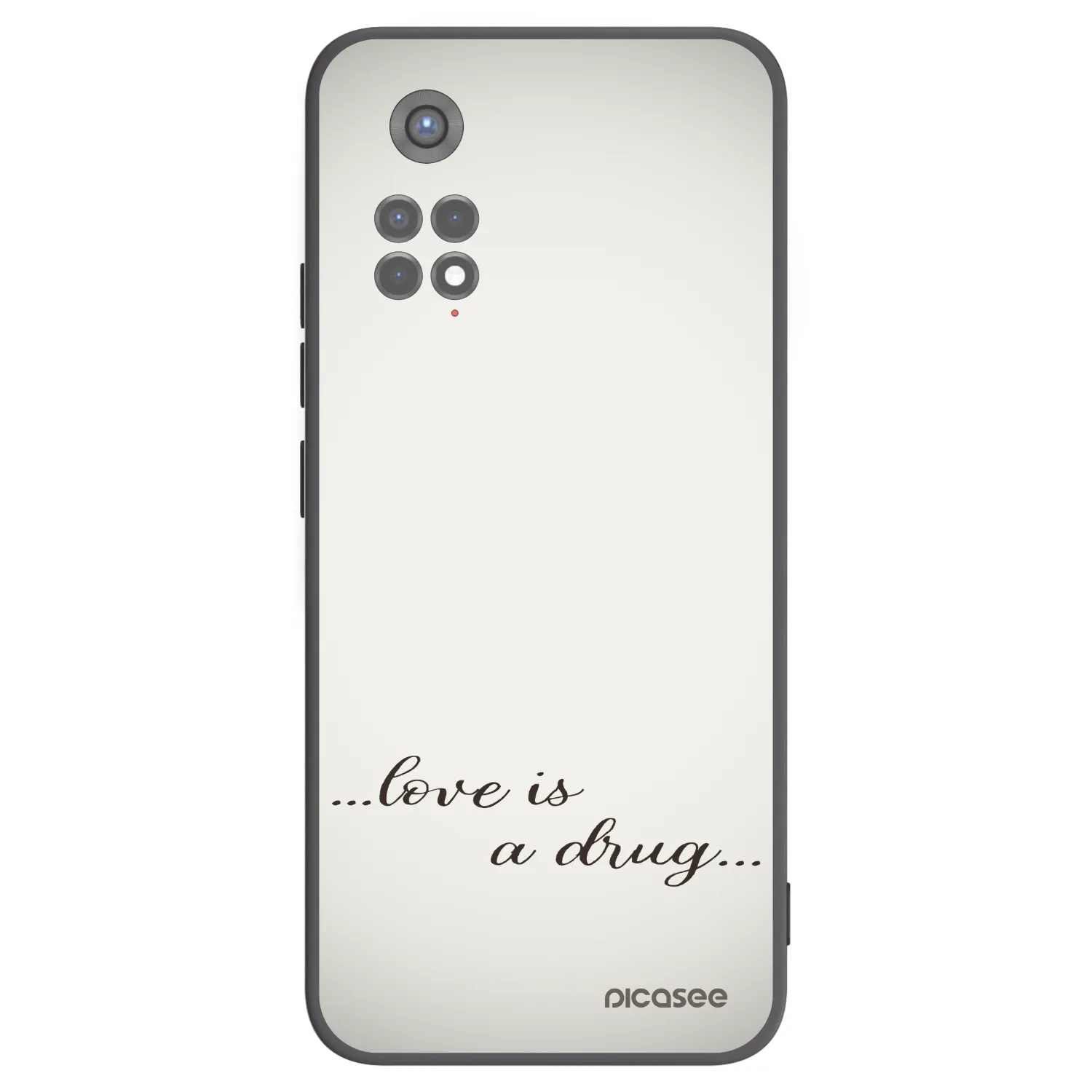 Picasee crna silikonska maskica za Xiaomi Redmi Note 11S 5G - Love is a drug