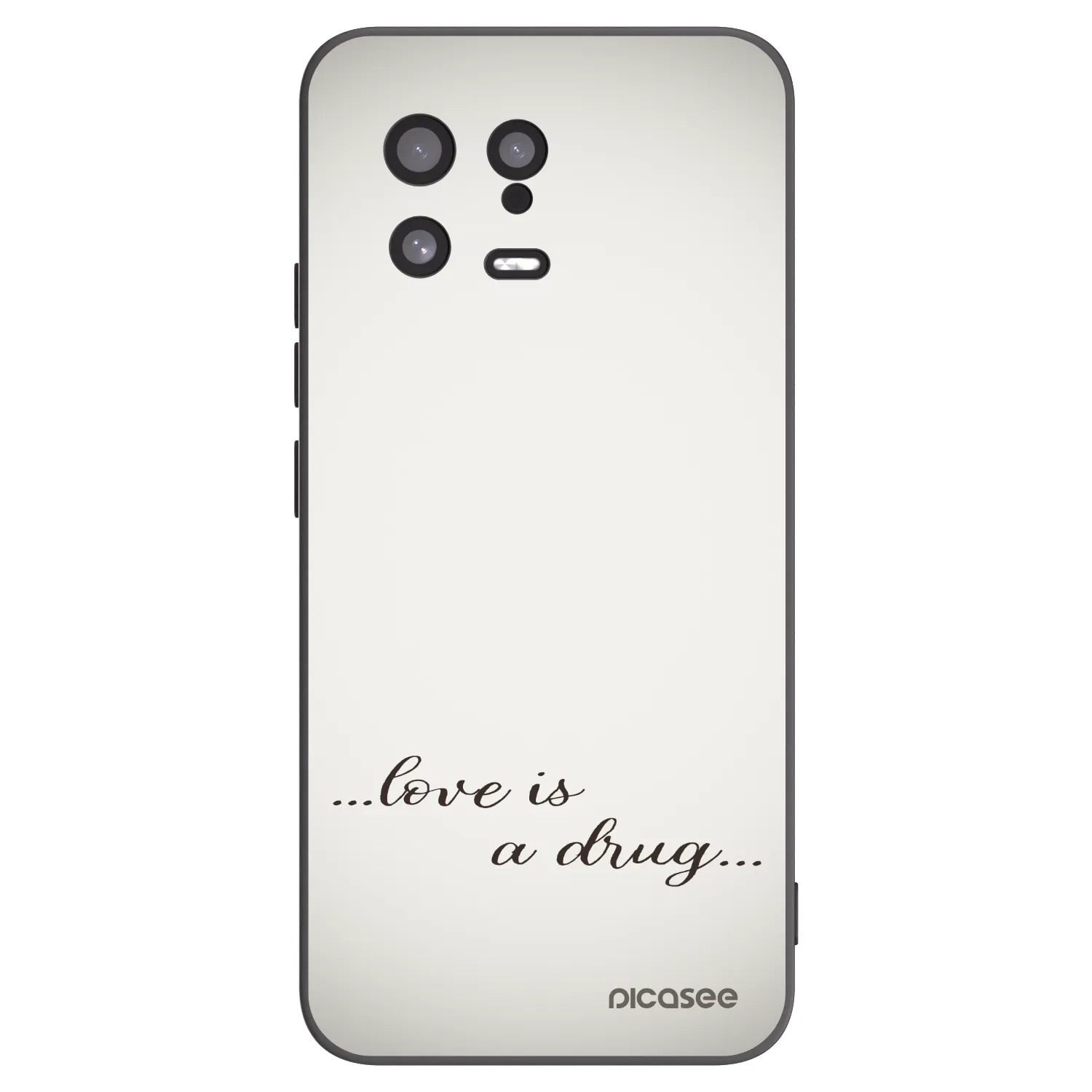 Picasee crna silikonska maskica za Xiaomi 13 - Love is a drug