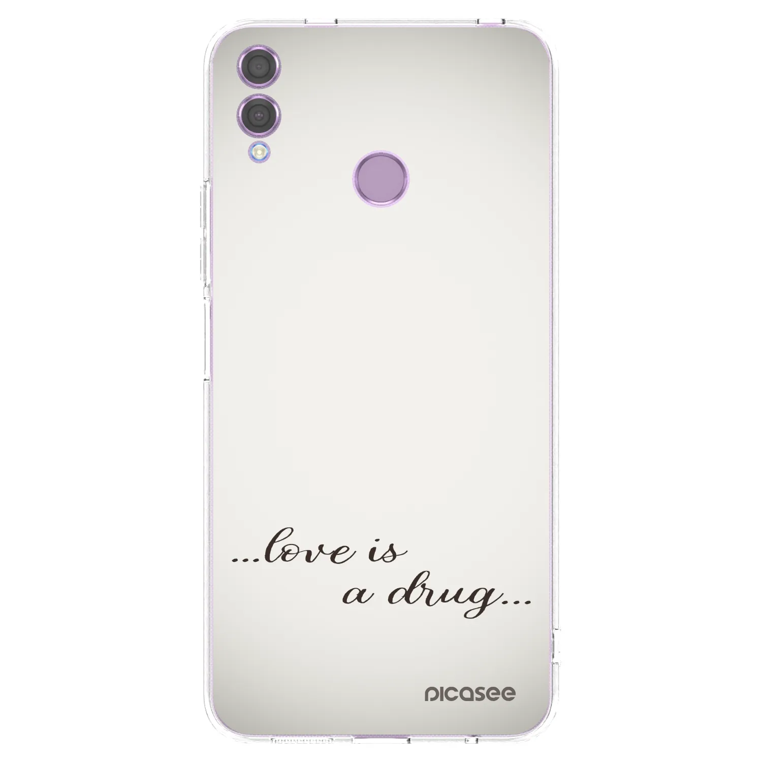 Picasee silikonska prozirna maskica za Honor 8X - Love is a drug