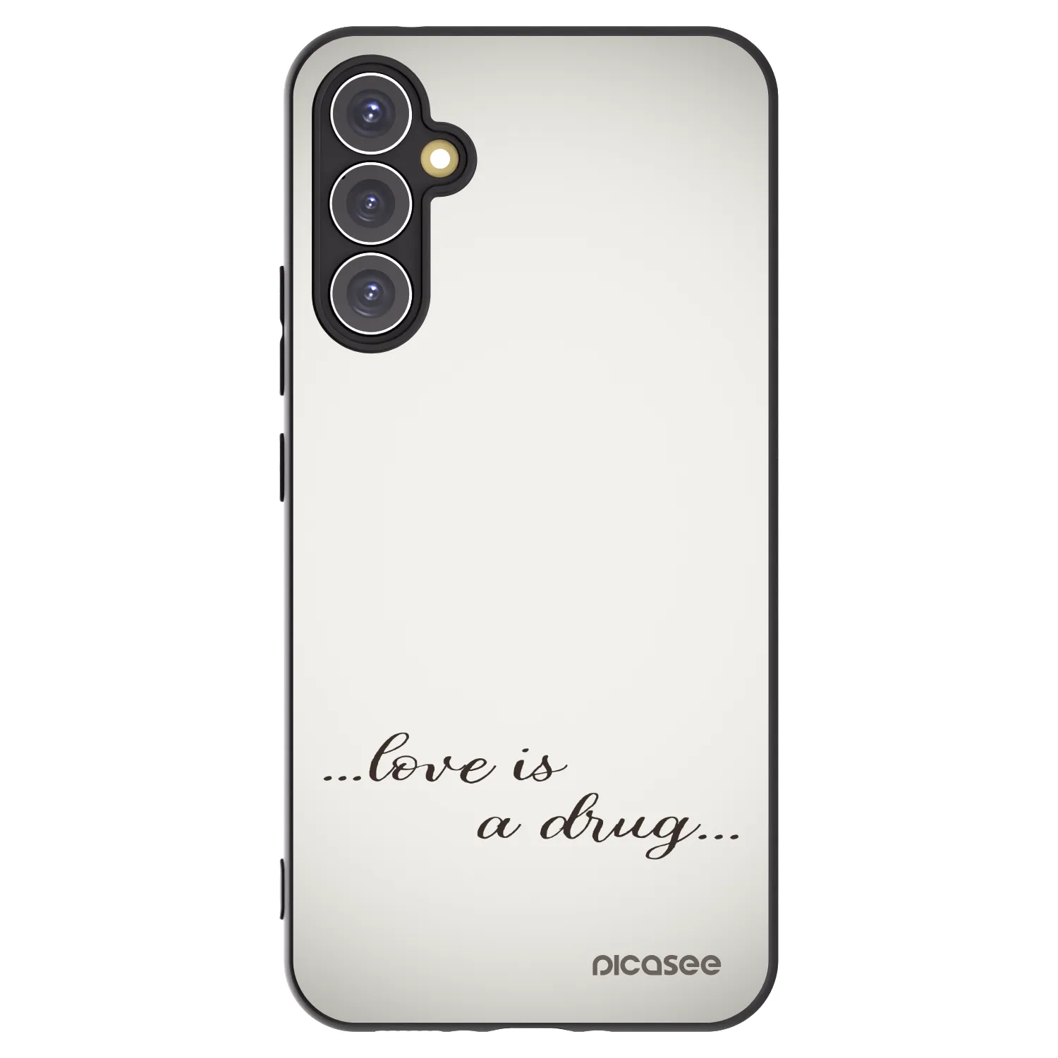 Picasee crna silikonska maskica za Samsung Galaxy A34 5G A346B - Love is a drug