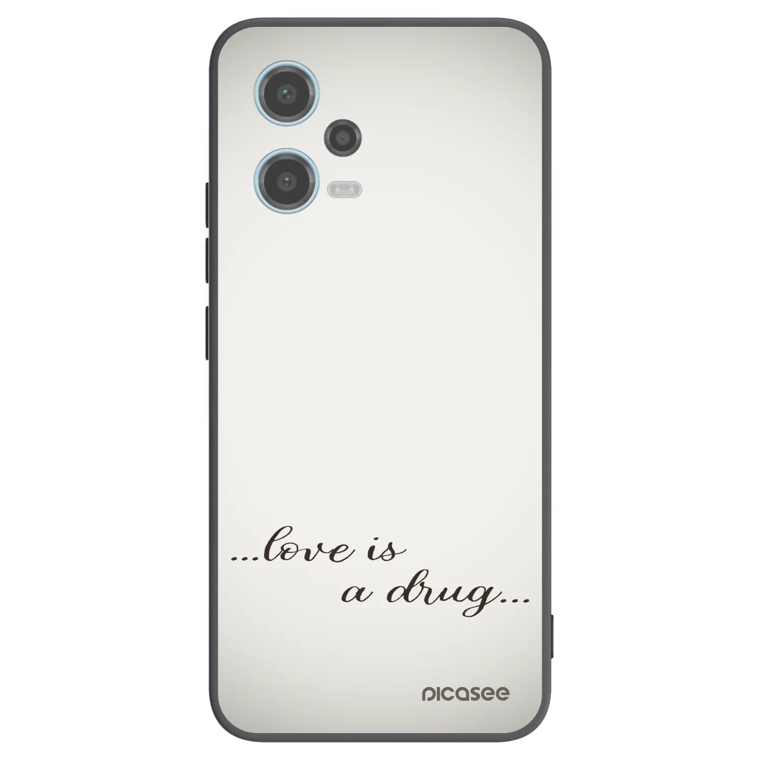 Picasee crna silikonska maskica za Xiaomi Redmi Note 12 5G - Love is a drug