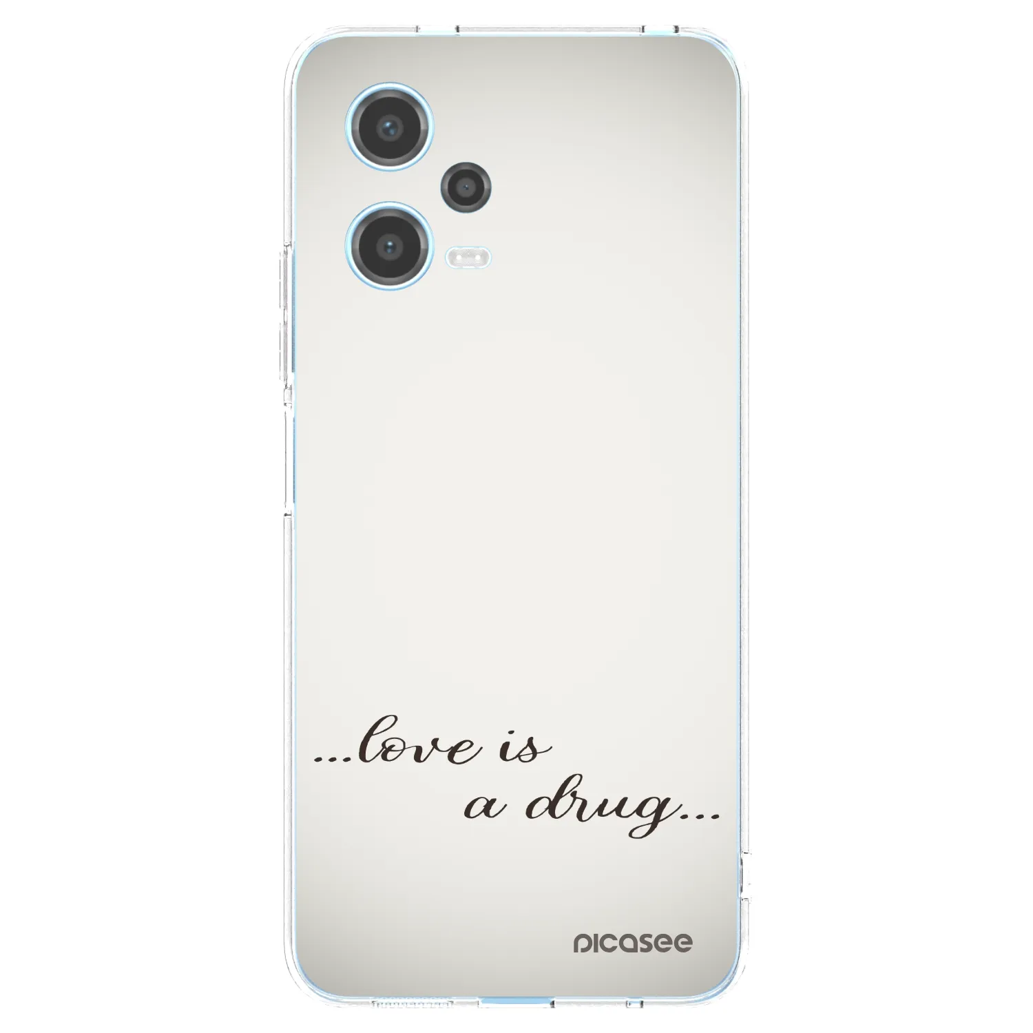 Picasee silikonska prozirna maskica za Xiaomi Redmi Note 12 5G - Love is a drug