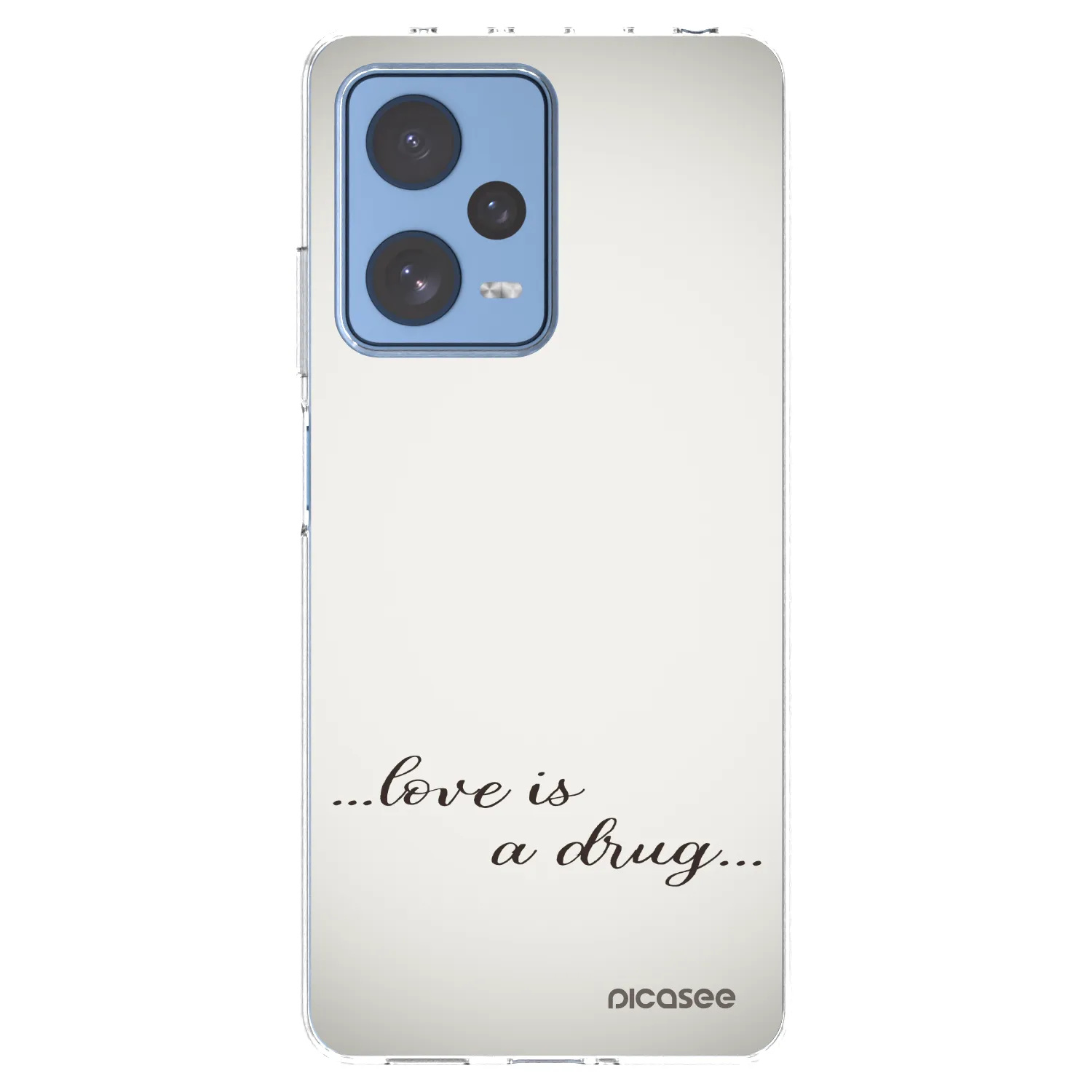 Picasee silikonska prozirna maskica za Xiaomi Redmi Note 12 Pro 5G - Love is a drug