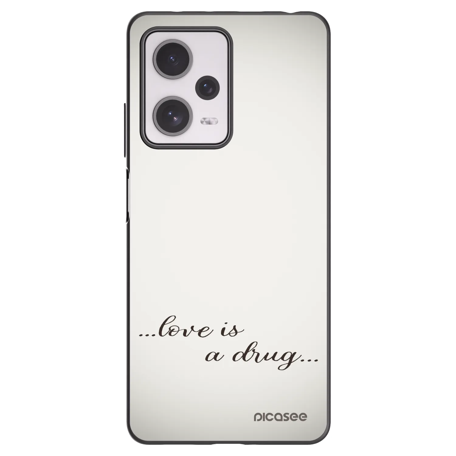 Picasee crna silikonska maskica za Xiaomi Redmi Note 12 Pro+ 5G - Love is a drug