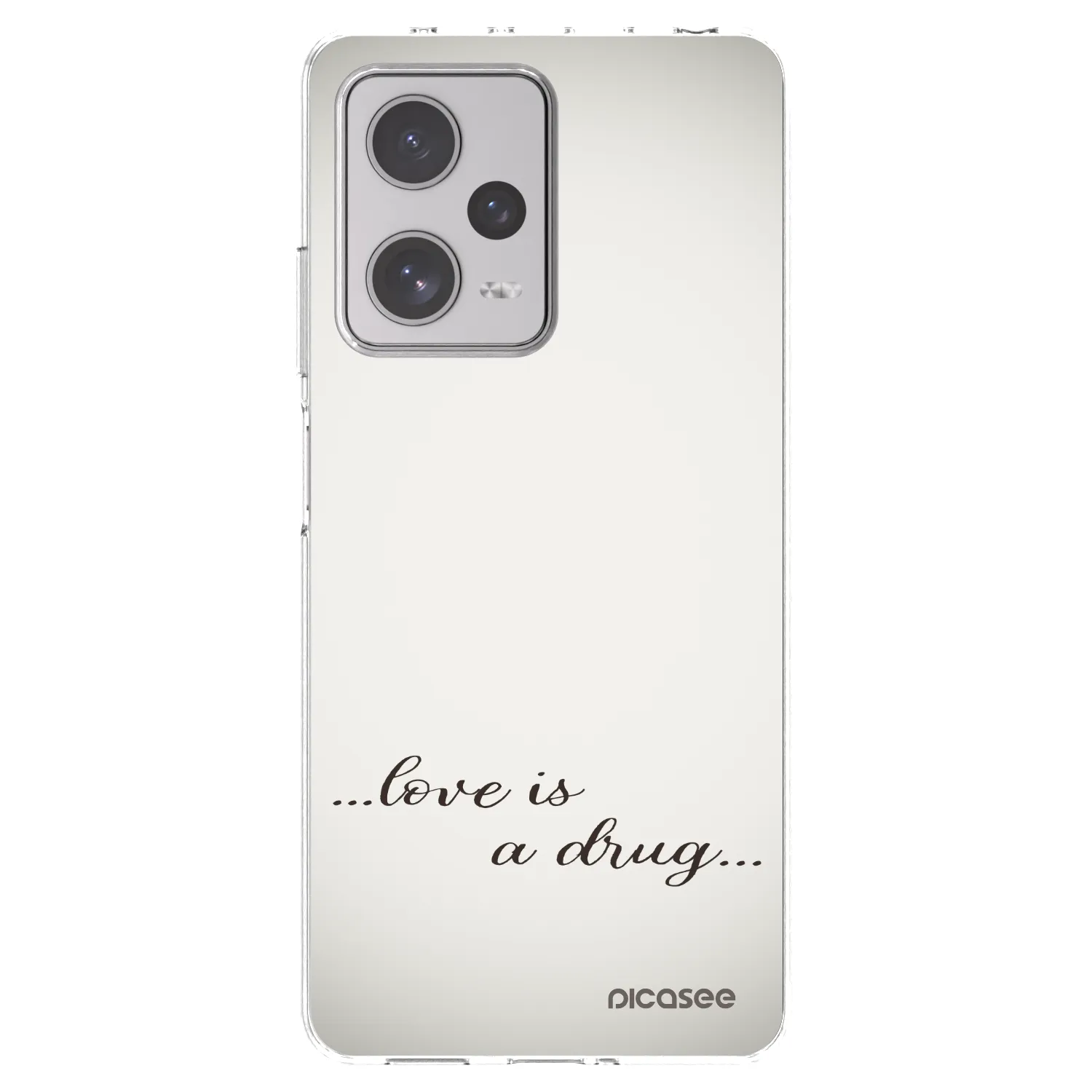 Picasee silikonska prozirna maskica za Xiaomi Redmi Note 12 Pro+ 5G - Love is a drug