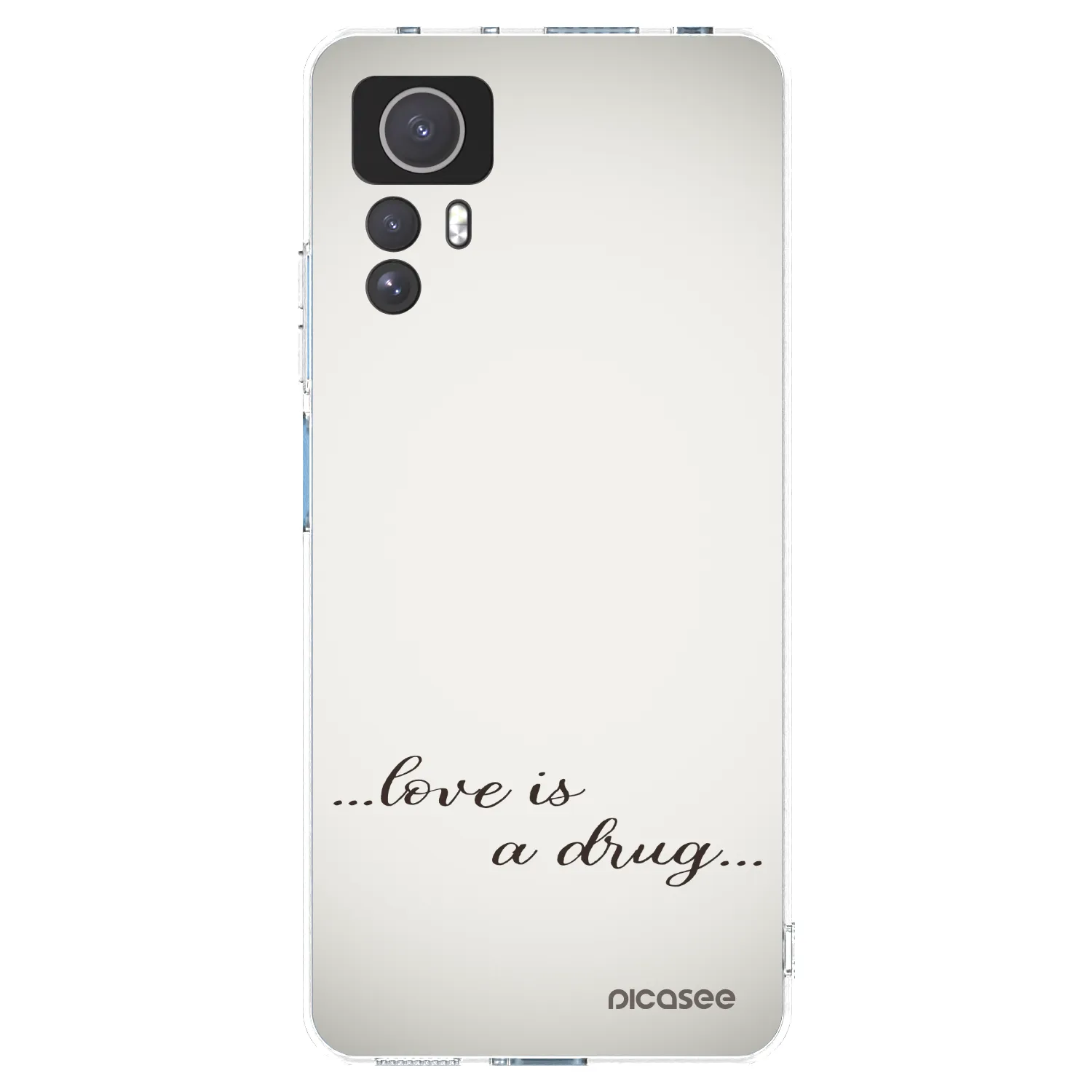 Picasee silikonska prozirna maskica za Xiaomi Redmi Note 12S - Love is a drug